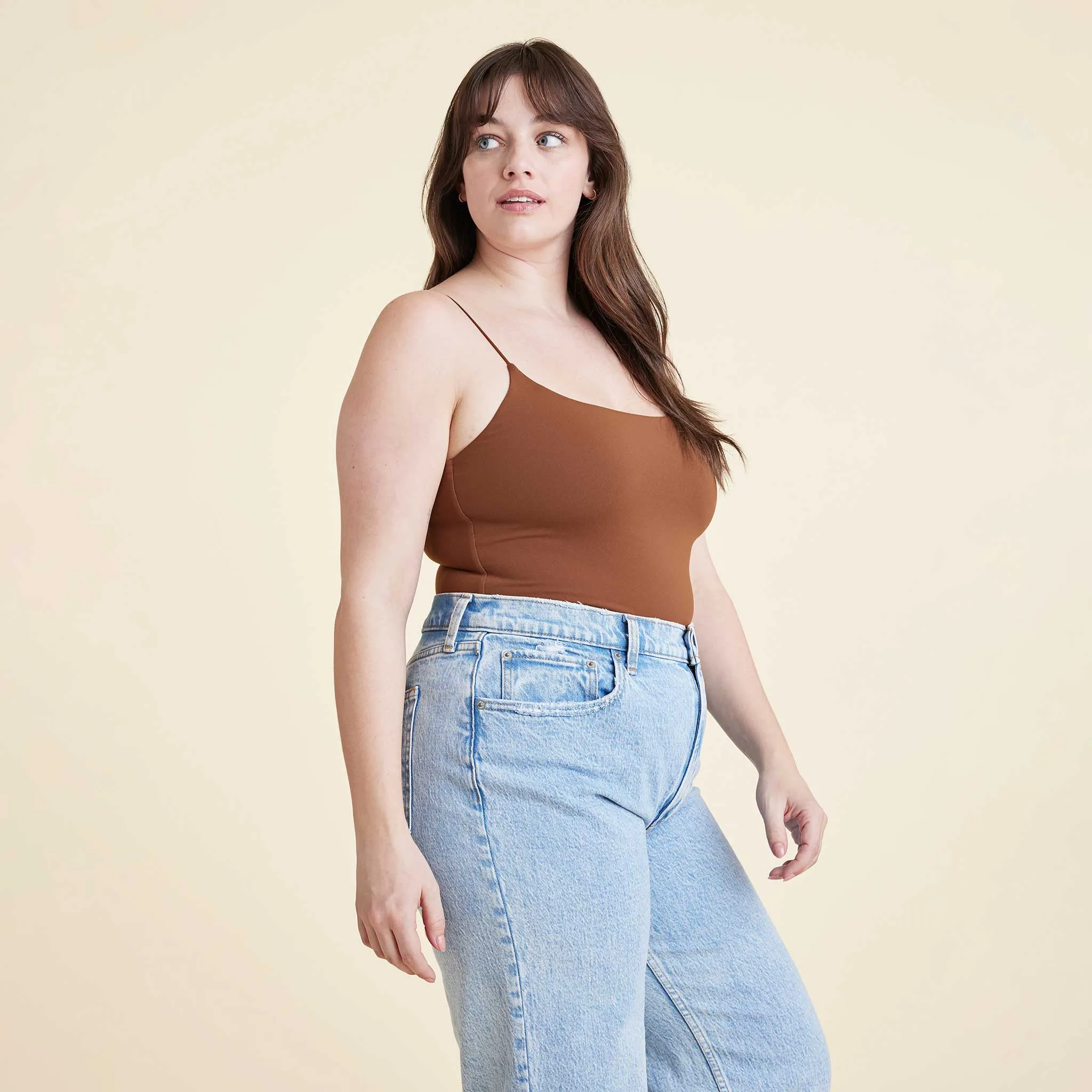 Cami Bodysuit | Chocolate sold by nuuds product image thumbnail 3