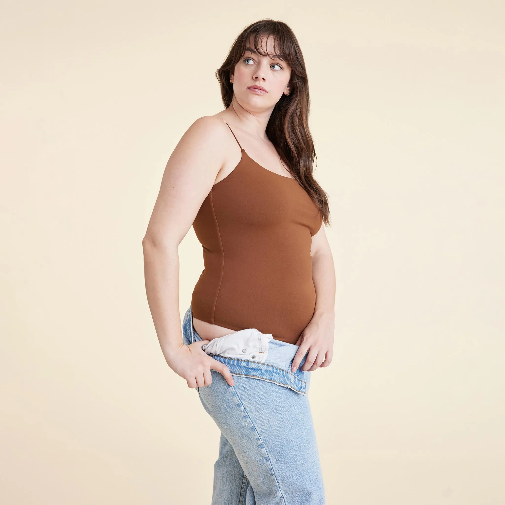 Cami Bodysuit | Chocolate sold by nuuds product image thumbnail 5