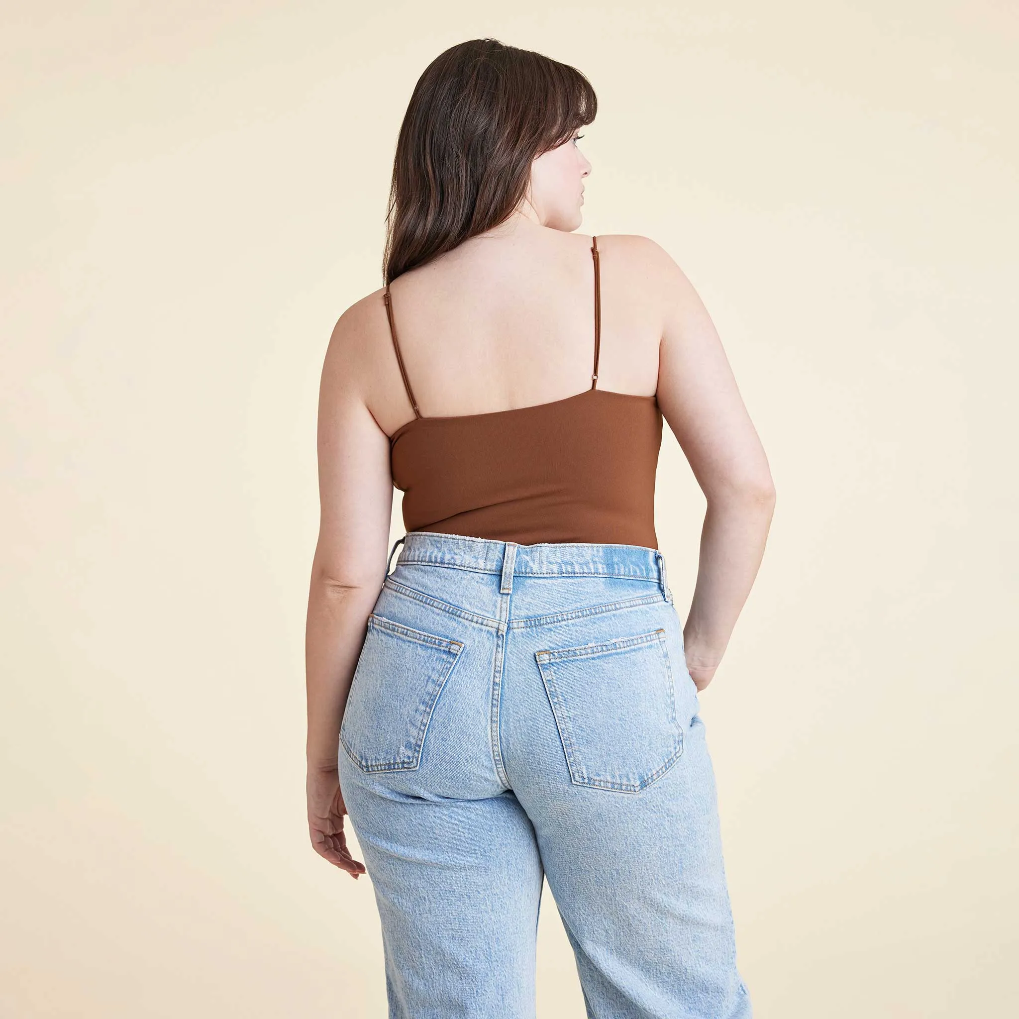 Cami Bodysuit | Chocolate sold by nuuds product image thumbnail 4