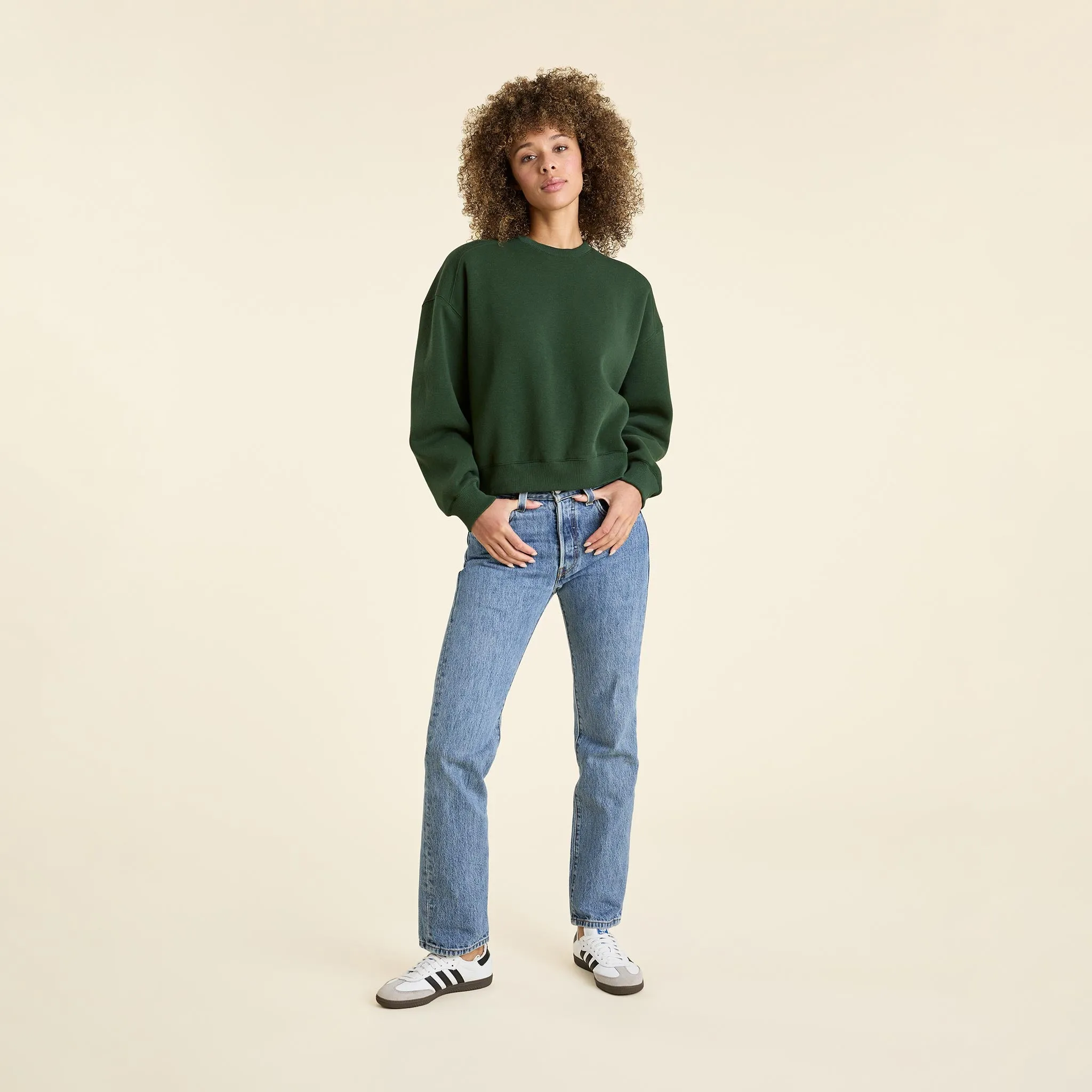 Classic Crewneck Sweatshirt | Evergreen sold by nuuds product image thumbnail 2