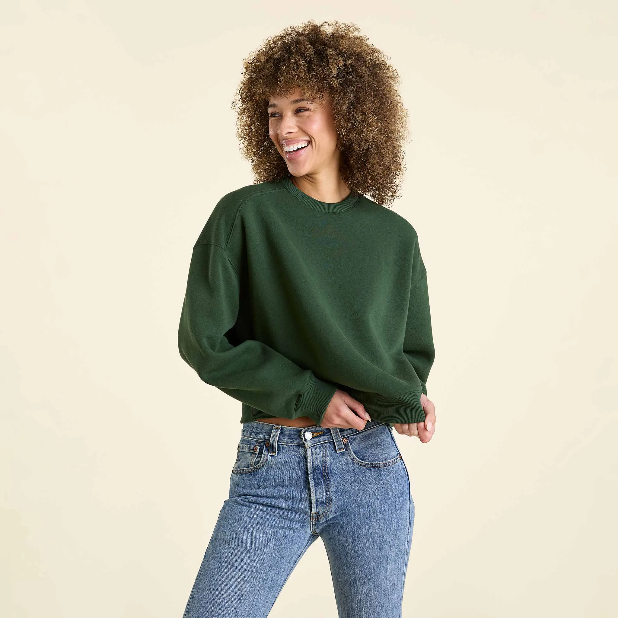 Classic Crewneck Sweatshirt | Evergreen sold by nuuds