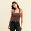Square Neck Tank Bodysuit | Coffee sold by nuuds