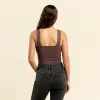 Square Neck Tank Bodysuit | Coffee sold by nuuds