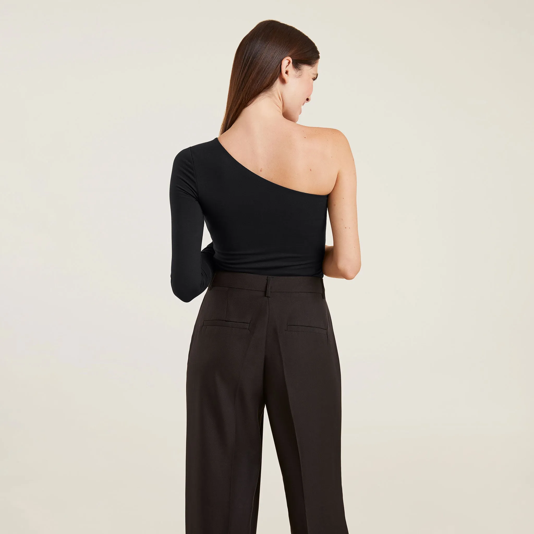 One Shoulder Bodysuit | Black sold by nuuds product image thumbnail 4