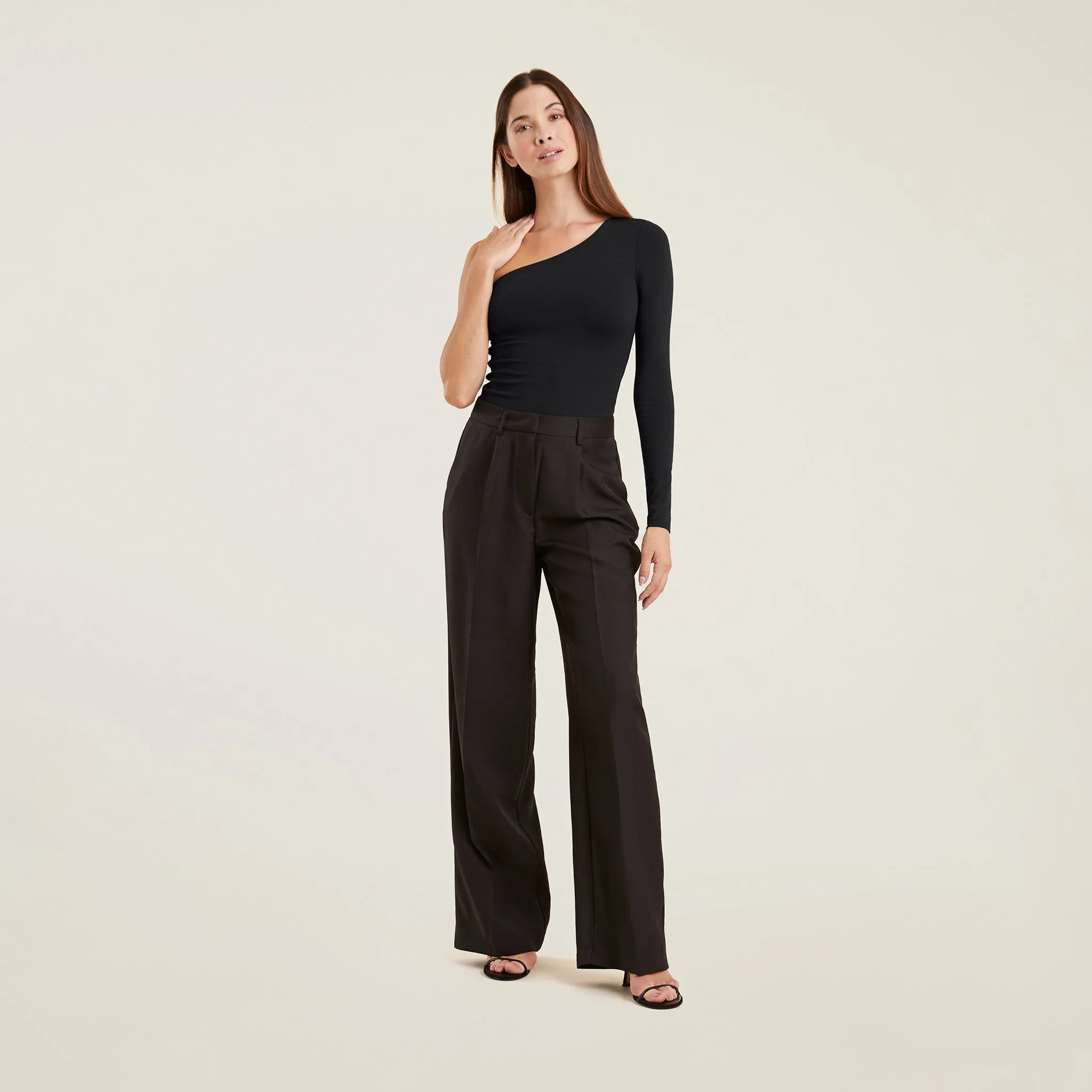 One Shoulder Bodysuit | Black sold by nuuds product image thumbnail 2