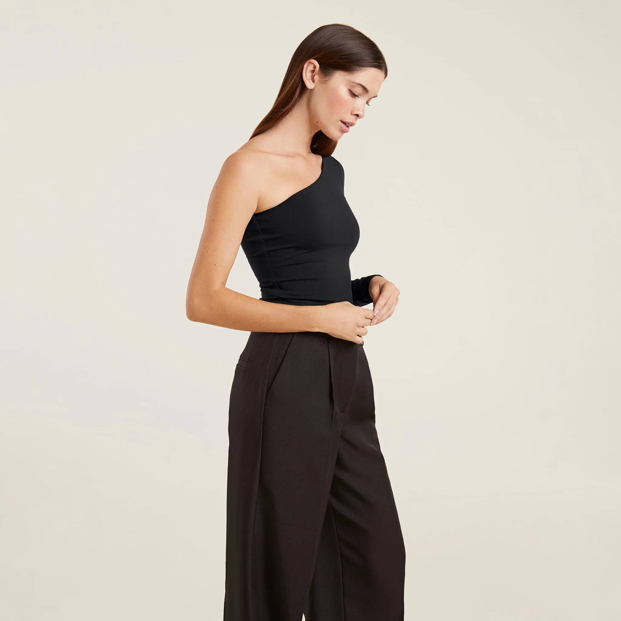 One Shoulder Bodysuit | Black sold by nuuds product image thumbnail 3