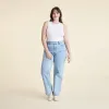 Cotton Stretch Classic Crewneck Tank Bodysuit | White sold by nuuds