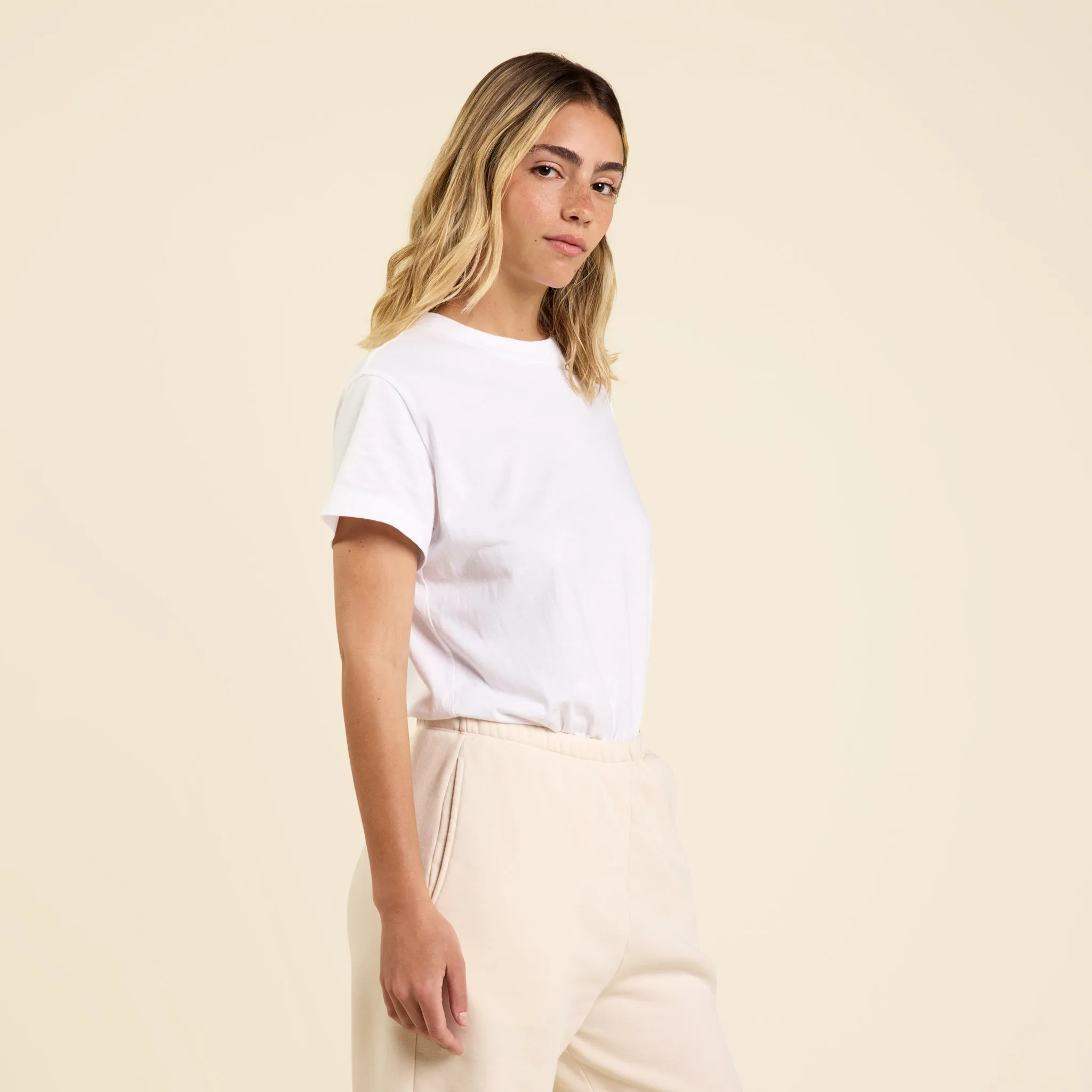 Soft Cotton Everyday T-Shirt Bodysuit | White sold by nuuds product image thumbnail 3