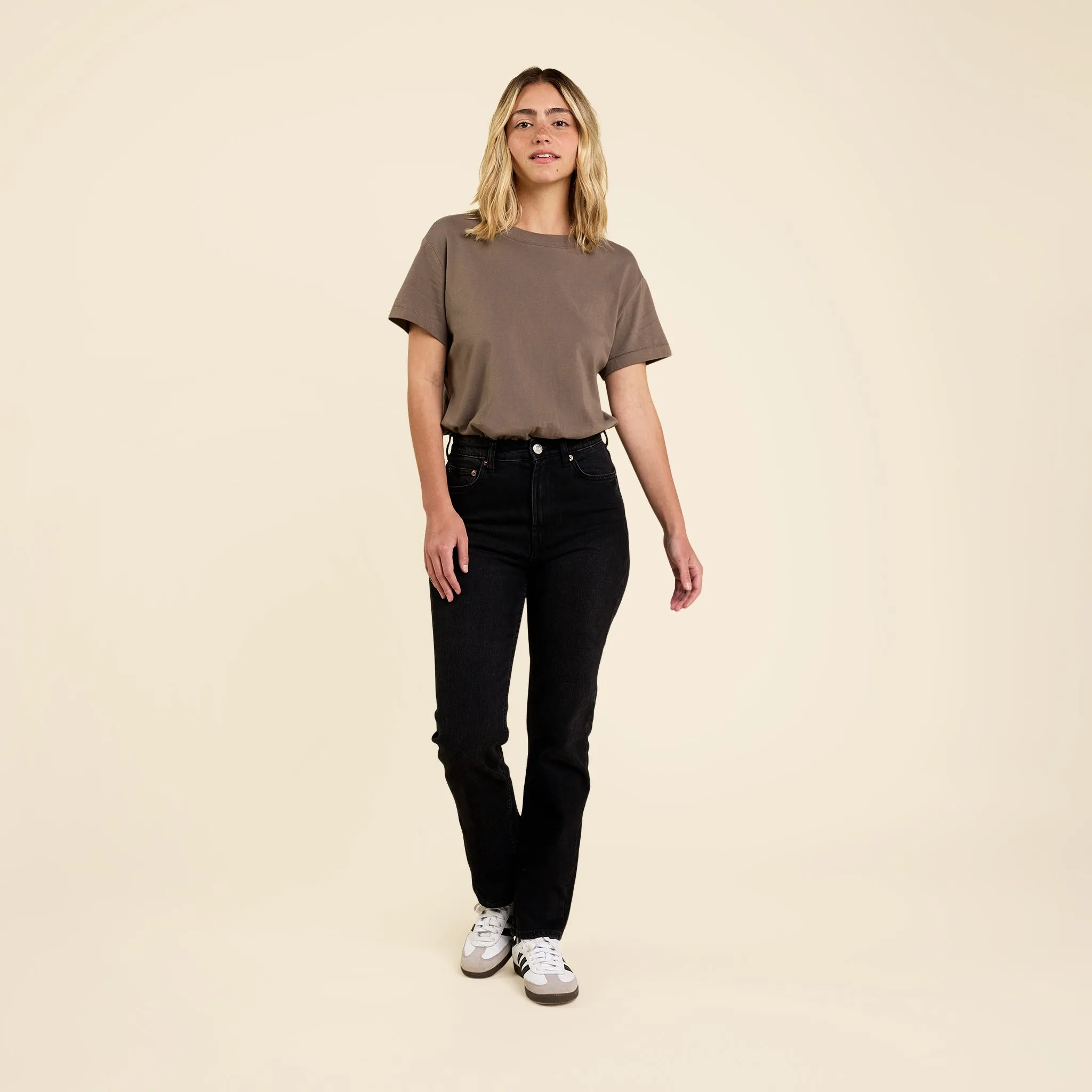 Soft Cotton Everyday T-Shirt Bodysuit | Mocha sold by nuuds product image thumbnail 2