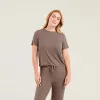 Ribbed Pajama Set | Mocha sold by nuuds