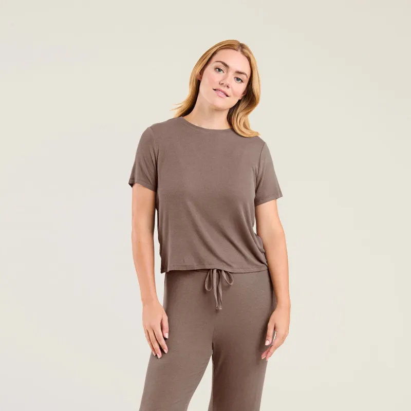 Ribbed Pajama Set | Mocha sold by nuuds