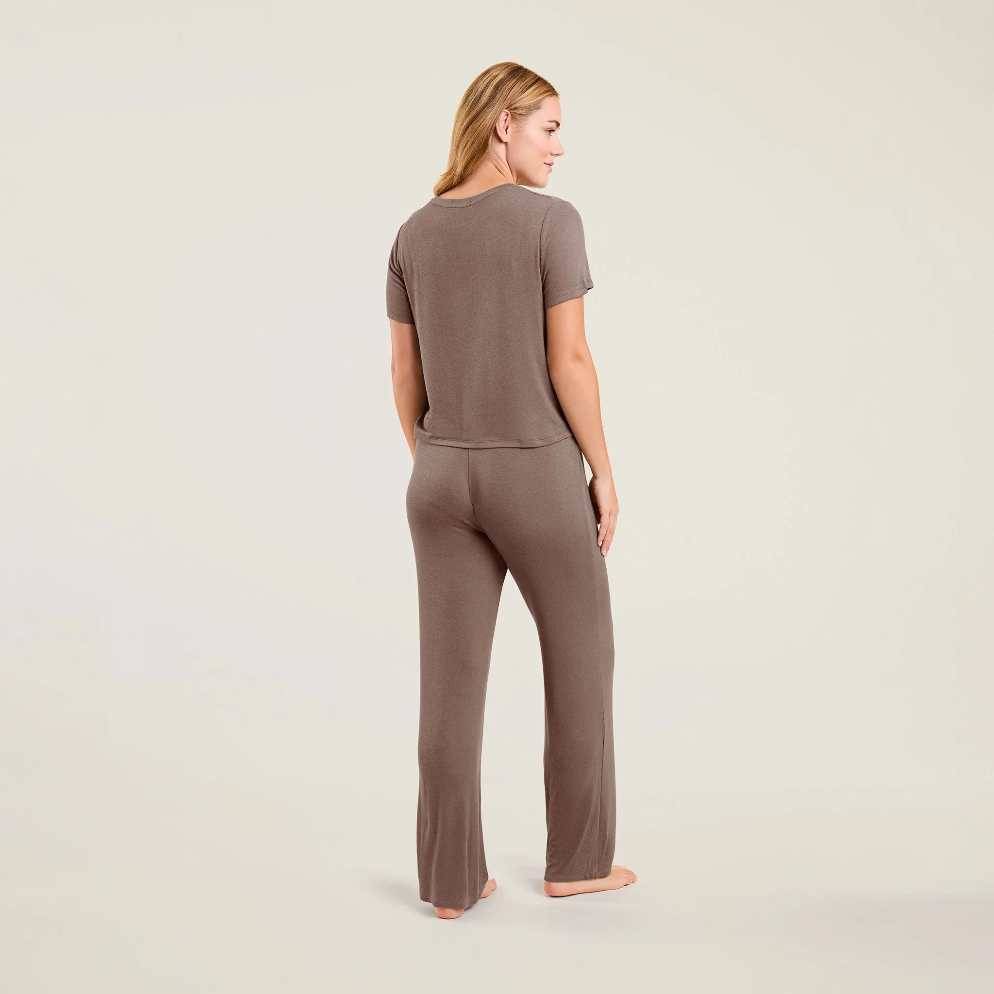 Ribbed Pajama Set | Mocha sold by nuuds product image thumbnail 4