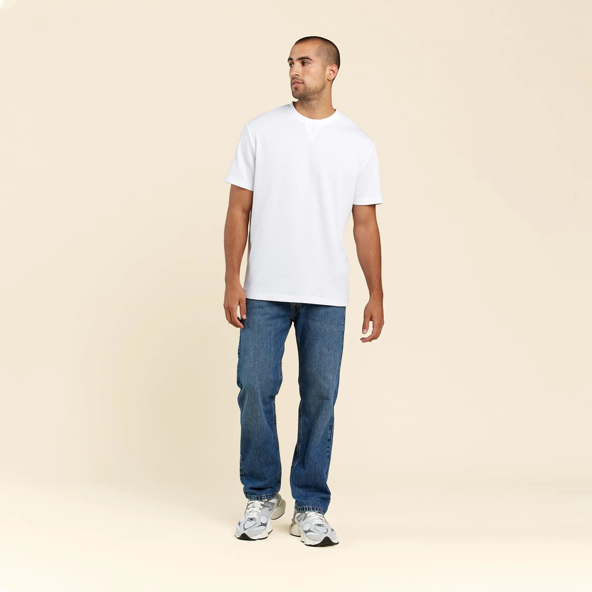 Waffle T-Shirt | White sold by nuuds product image thumbnail 2