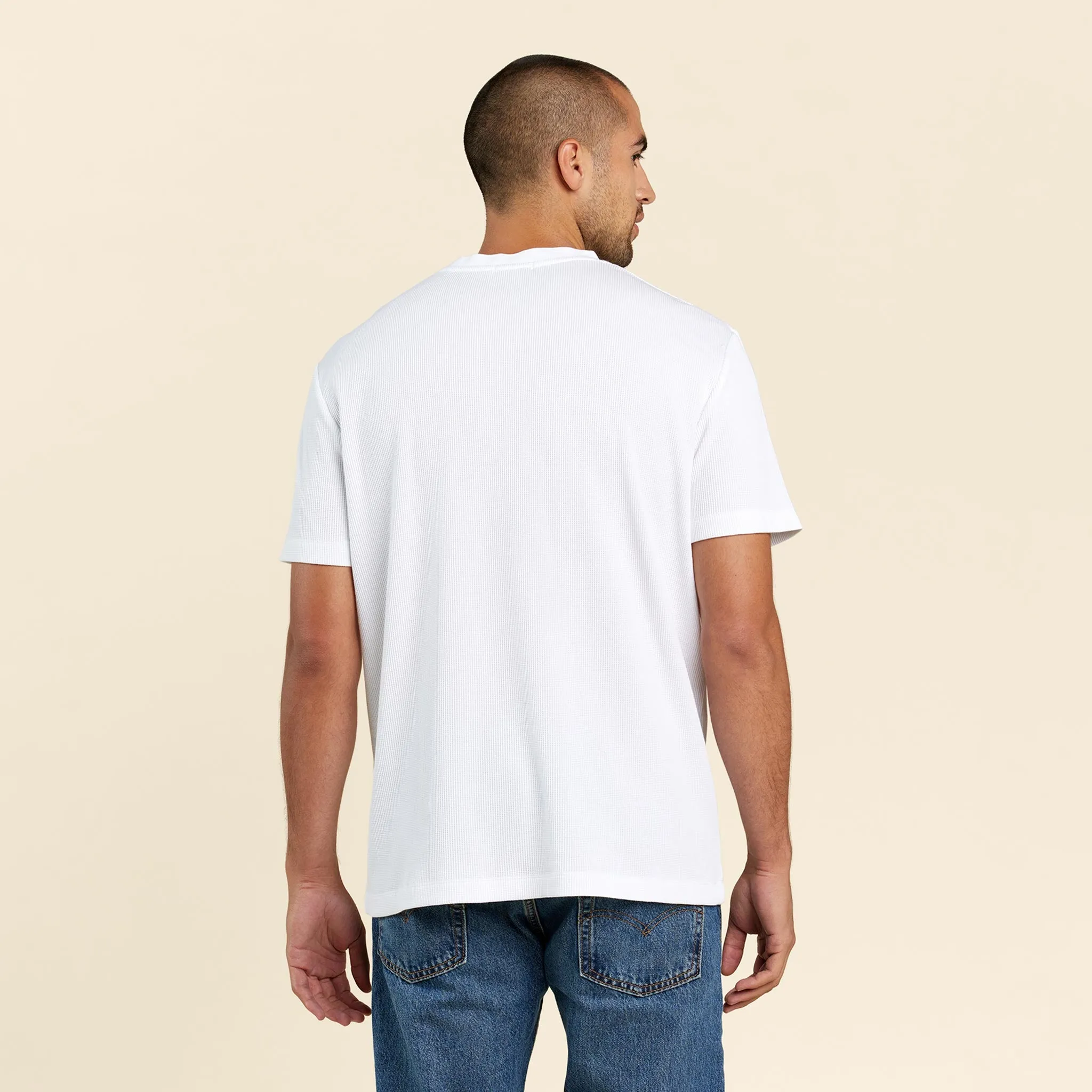 Waffle T-Shirt | White sold by nuuds product image thumbnail 4