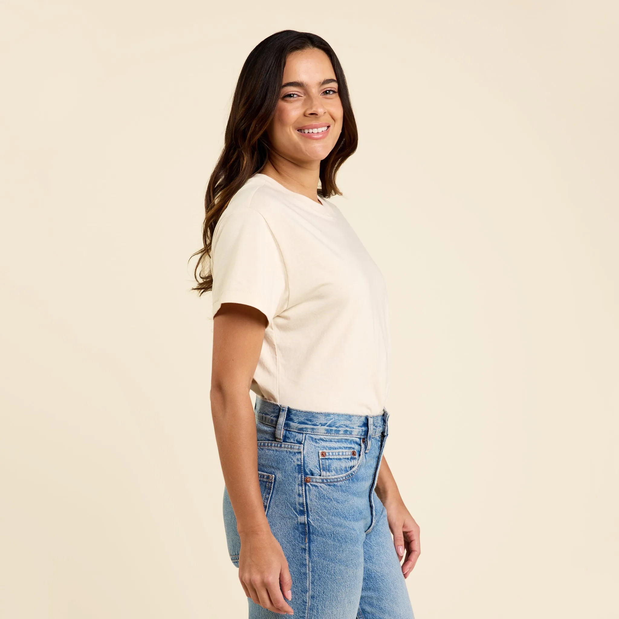 Soft Cotton Everyday T-Shirt Bodysuit | Bone sold by nuuds product image thumbnail 3