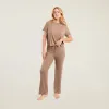 Ribbed Pajama Set | Cinnamon sold by nuuds