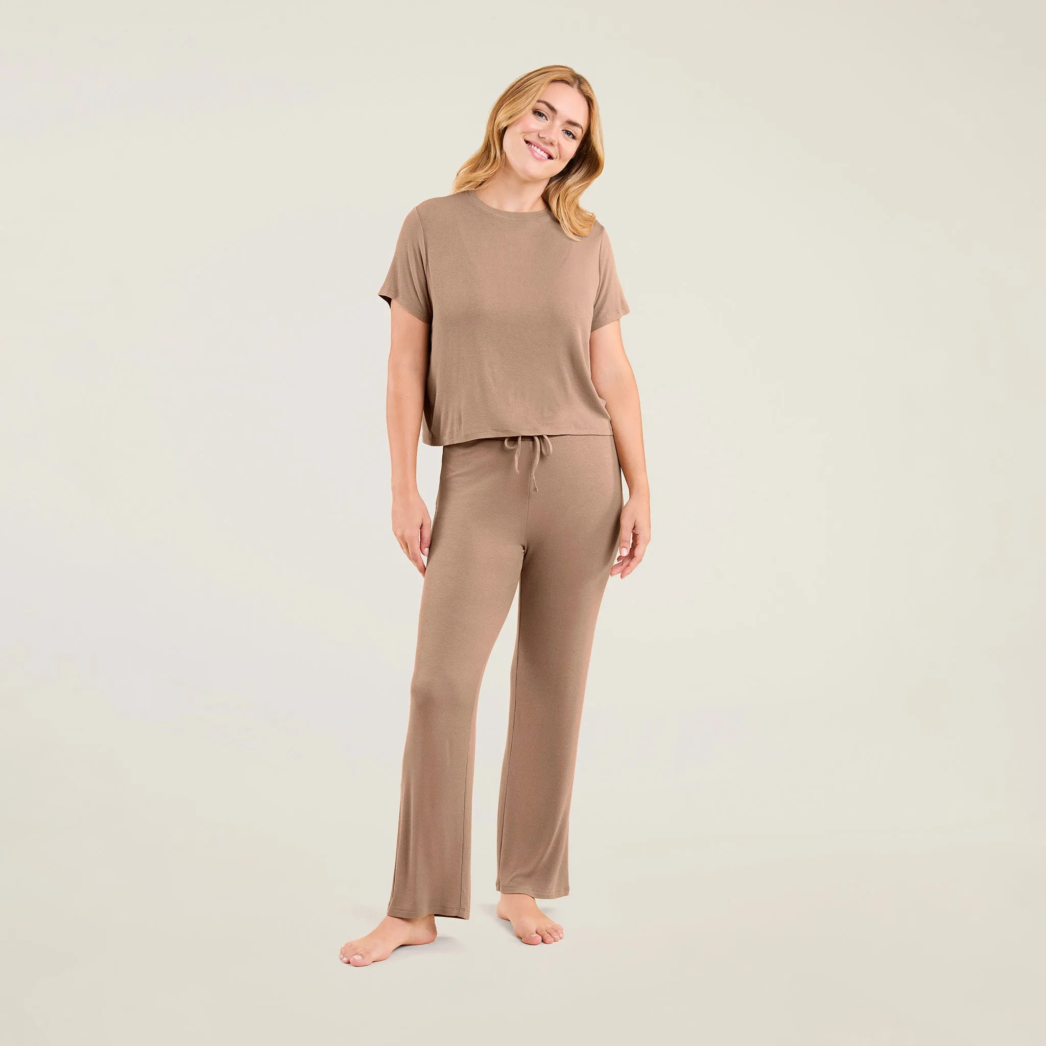 Ribbed Pajama Set | Cinnamon sold by nuuds product image thumbnail 2