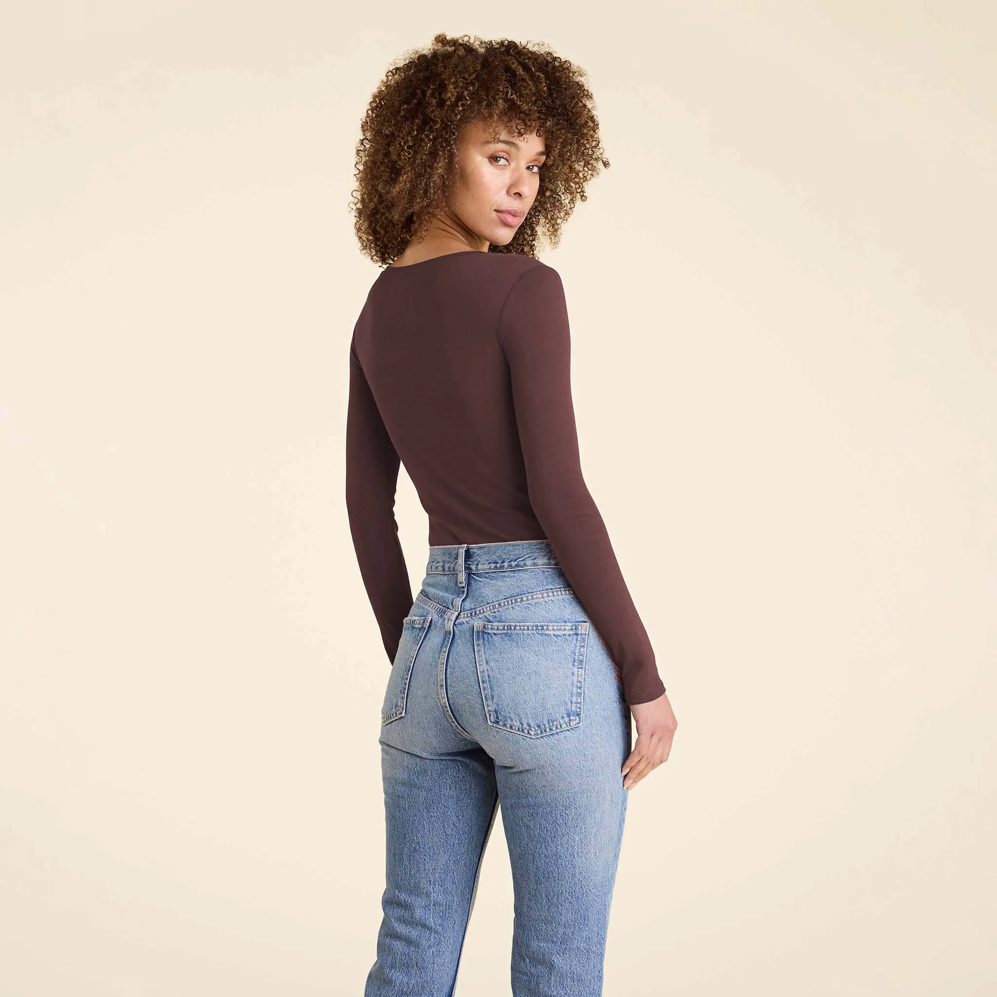 Hook & Eye Bodysuit | Coffee sold by nuuds product image thumbnail 4