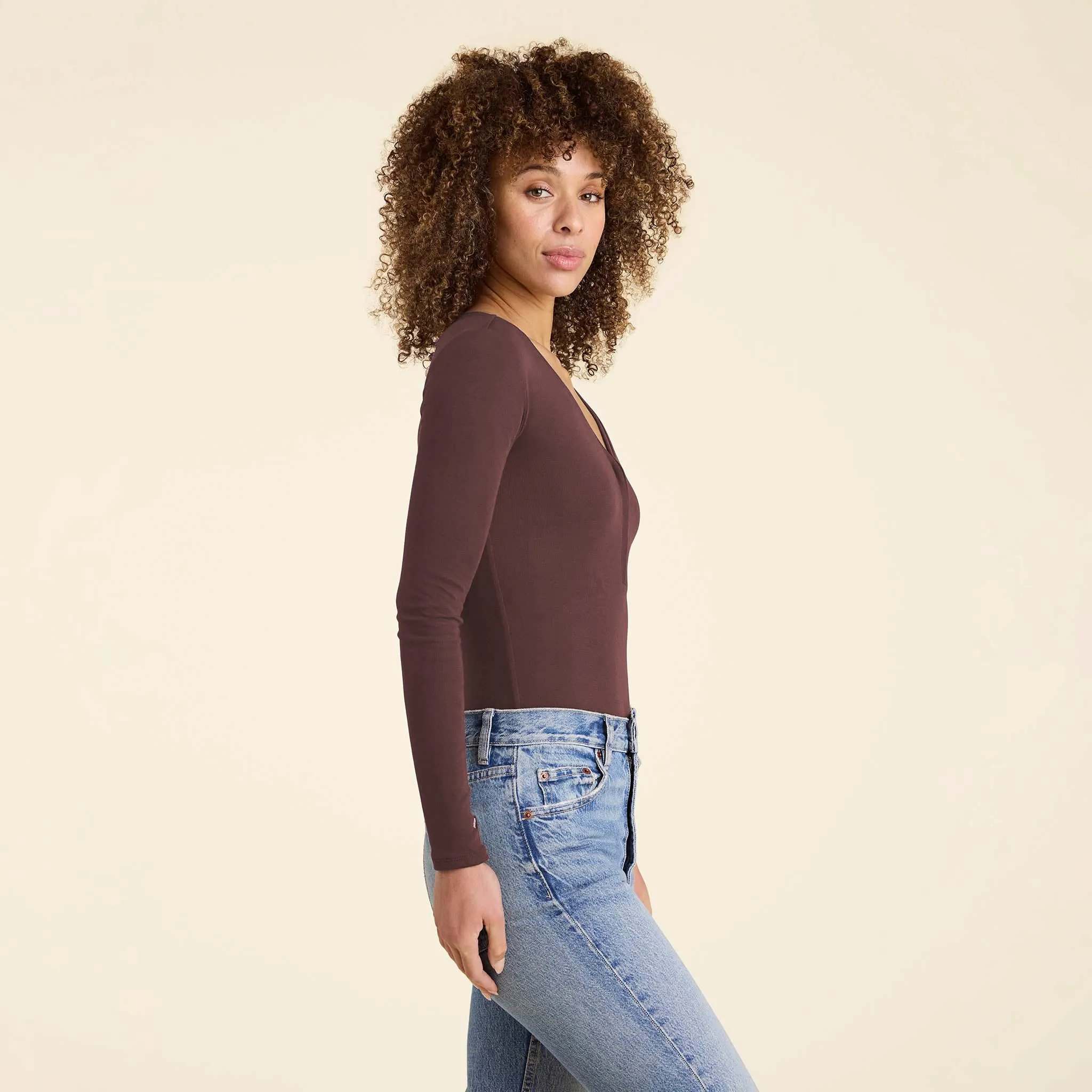 Hook & Eye Bodysuit | Coffee sold by nuuds product image thumbnail 3