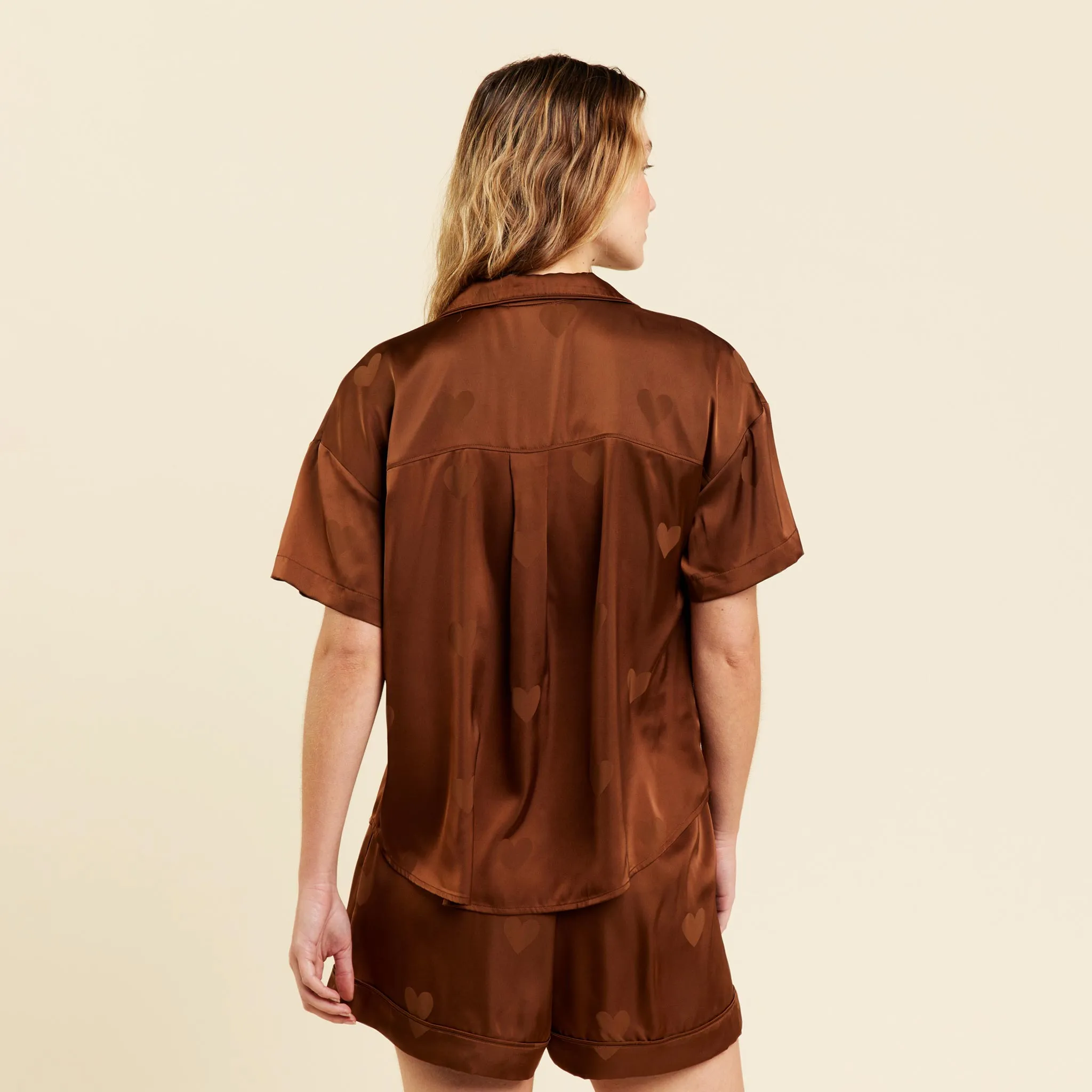 Heart Pajama Set | Chocolate sold by nuuds product image thumbnail 4