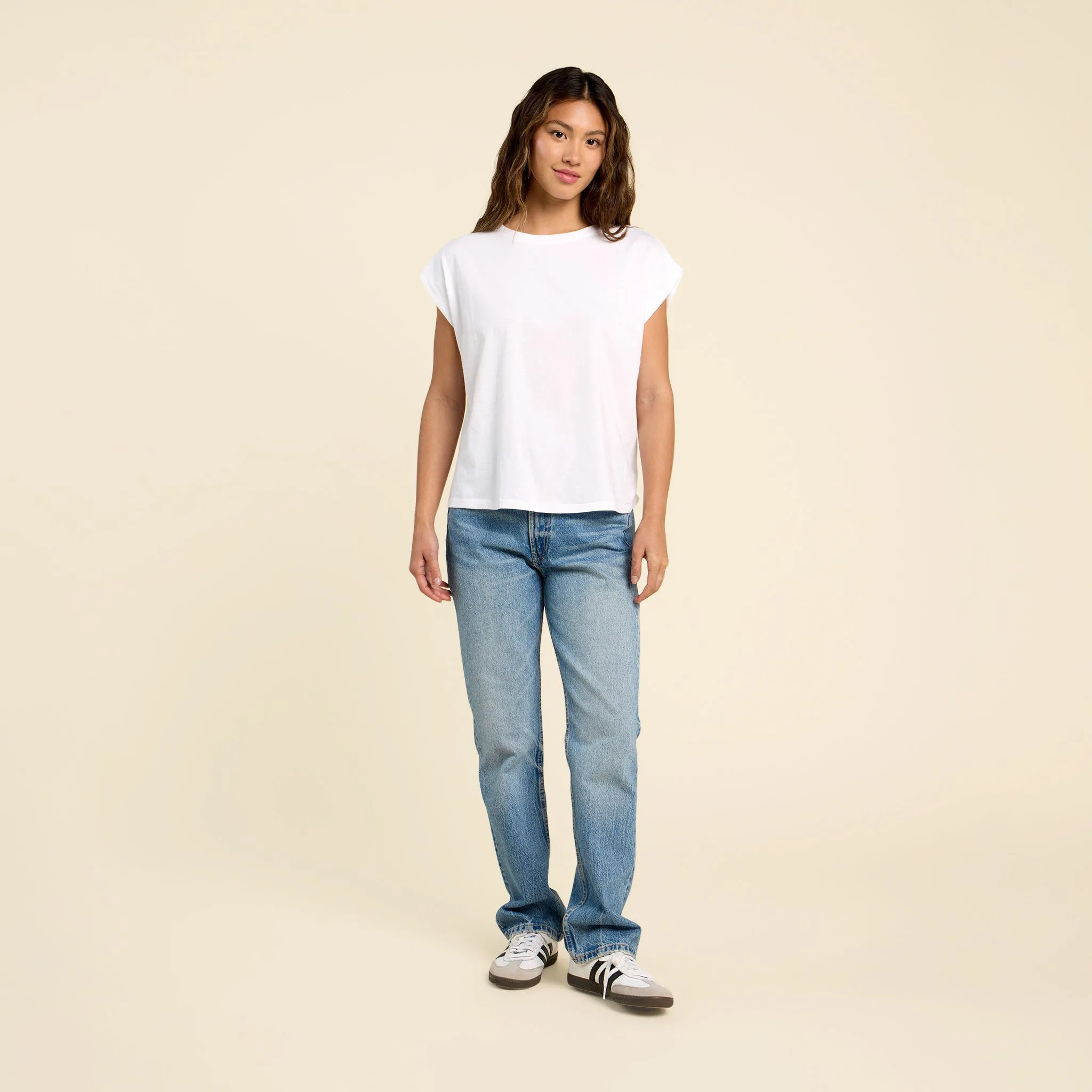 Soft Cotton Muscle Tee | White sold by nuuds product image thumbnail 2
