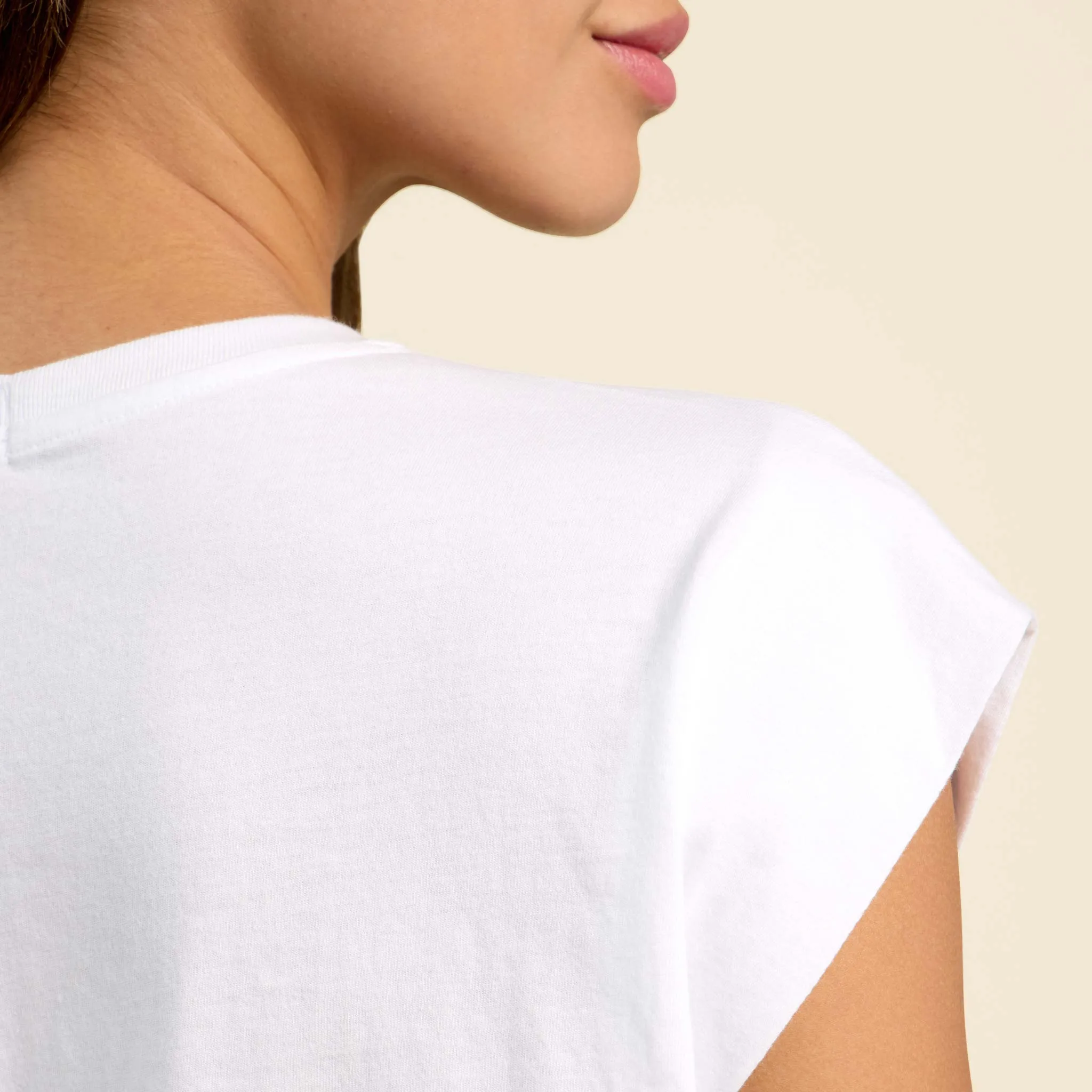Soft Cotton Muscle Tee | White sold by nuuds product image thumbnail 5