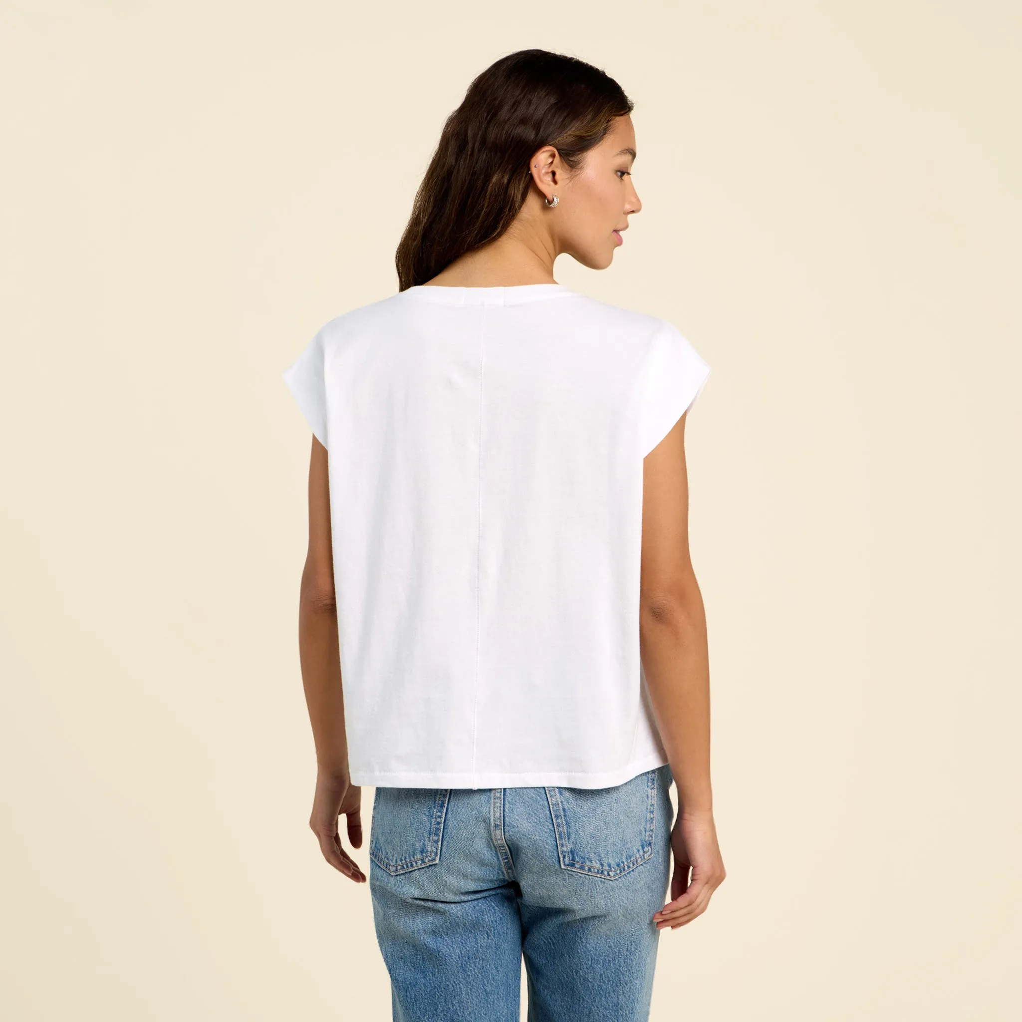 Soft Cotton Muscle Tee | White sold by nuuds product image thumbnail 4