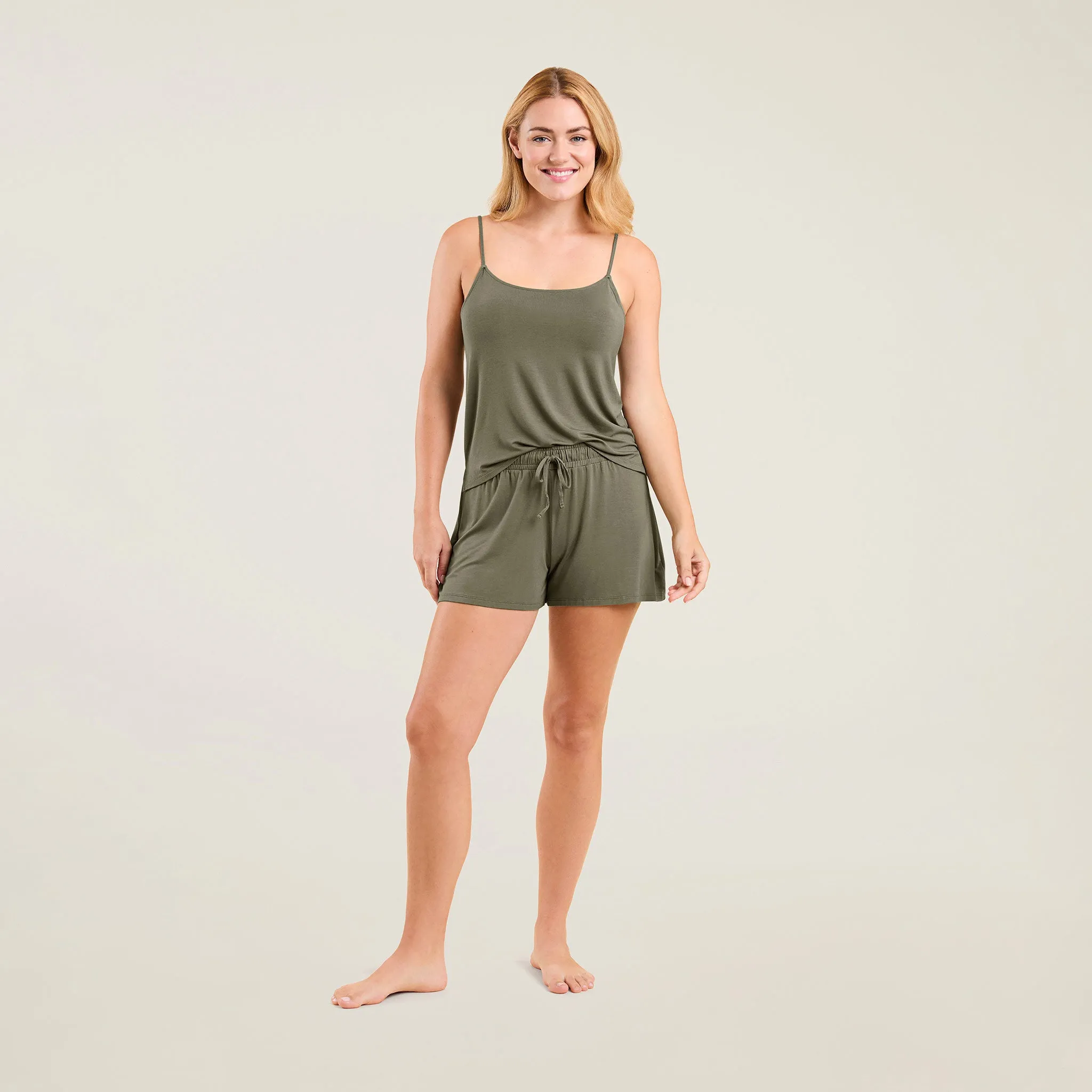 Cami Sleep Set | Olive sold by nuuds product image thumbnail 2