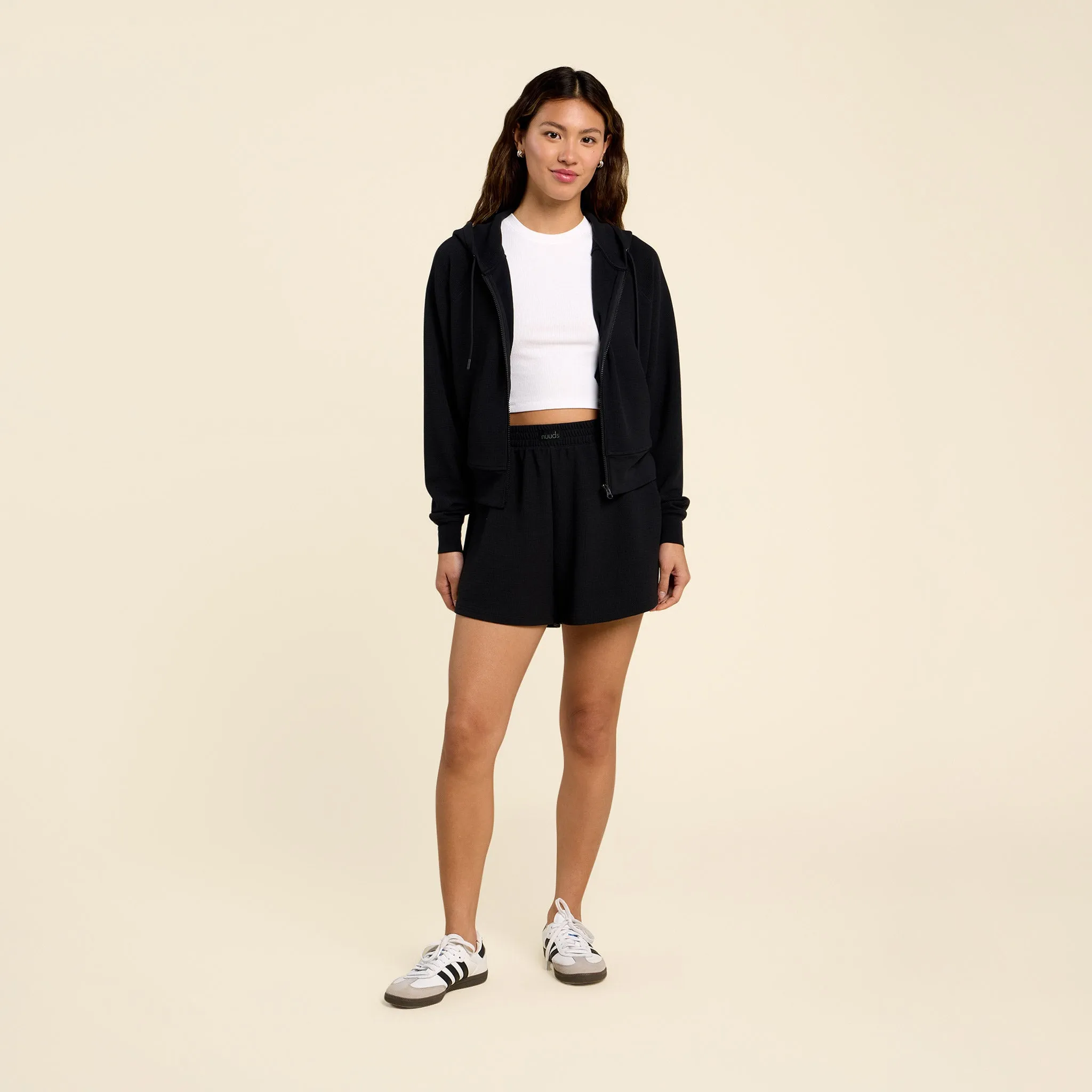 Sporty Waffle Zip Up sold by nuuds