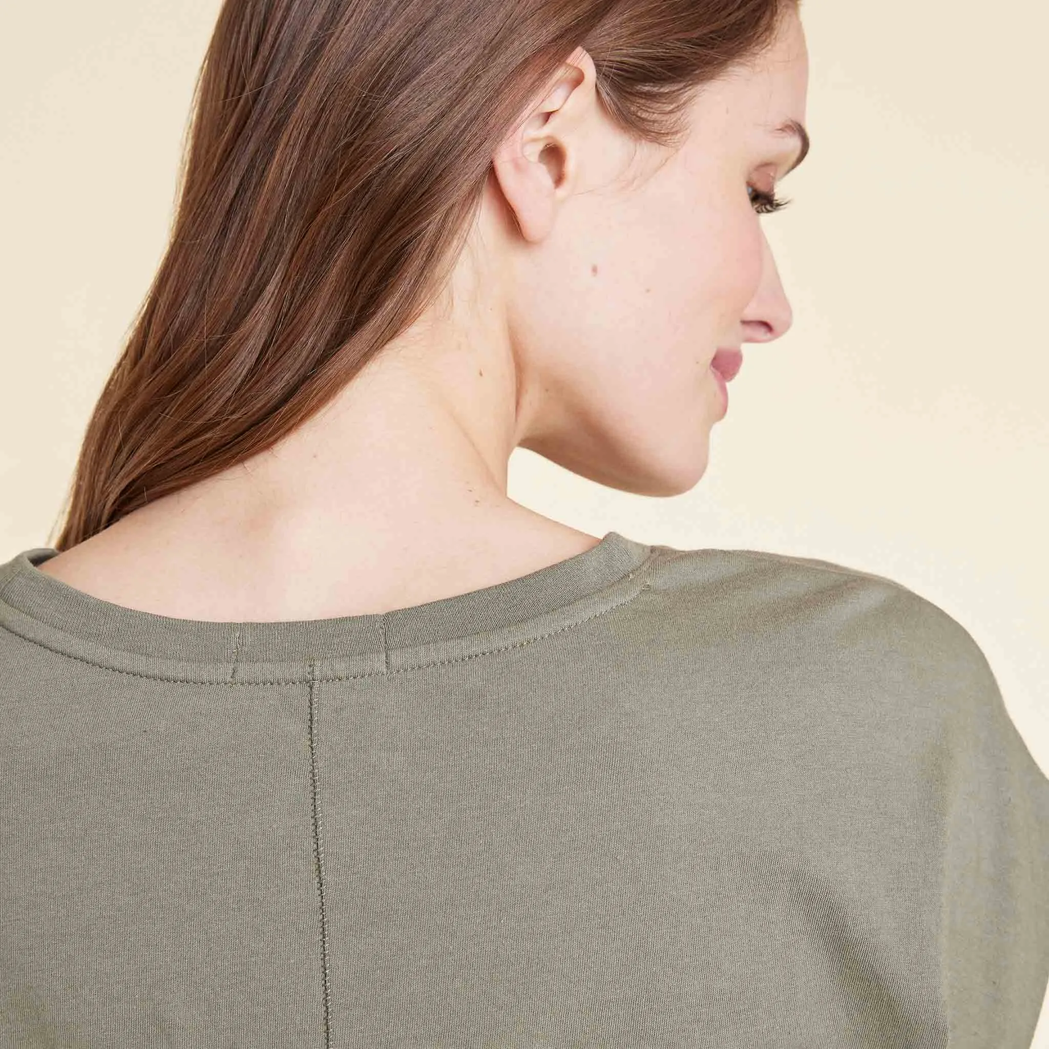 Soft Cotton Muscle Tee | Olive sold by nuuds product image thumbnail 5
