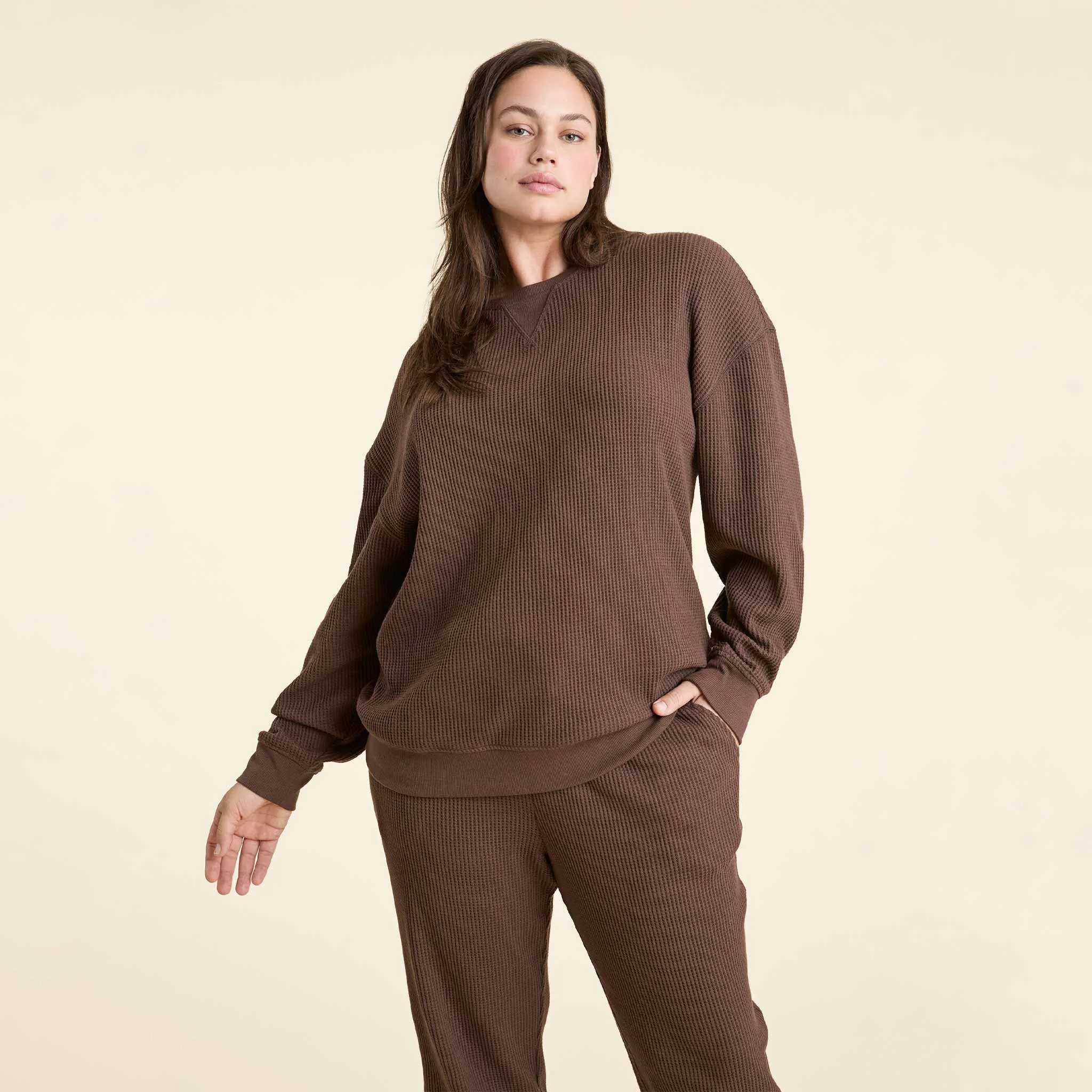 Waffle Crewneck Pullover sold by nuuds product image thumbnail 5