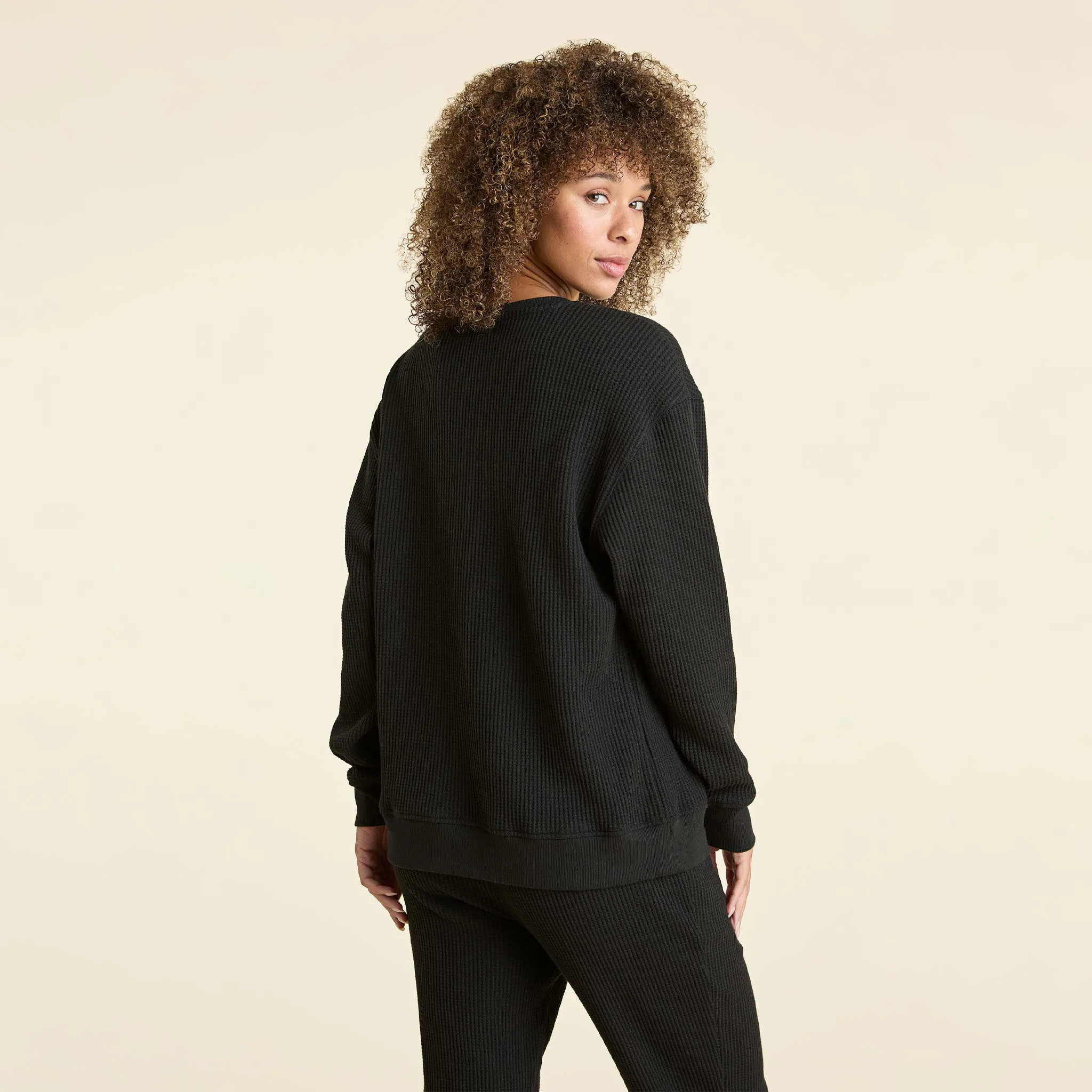 Waffle Crewneck Pullover sold by nuuds product image thumbnail 3