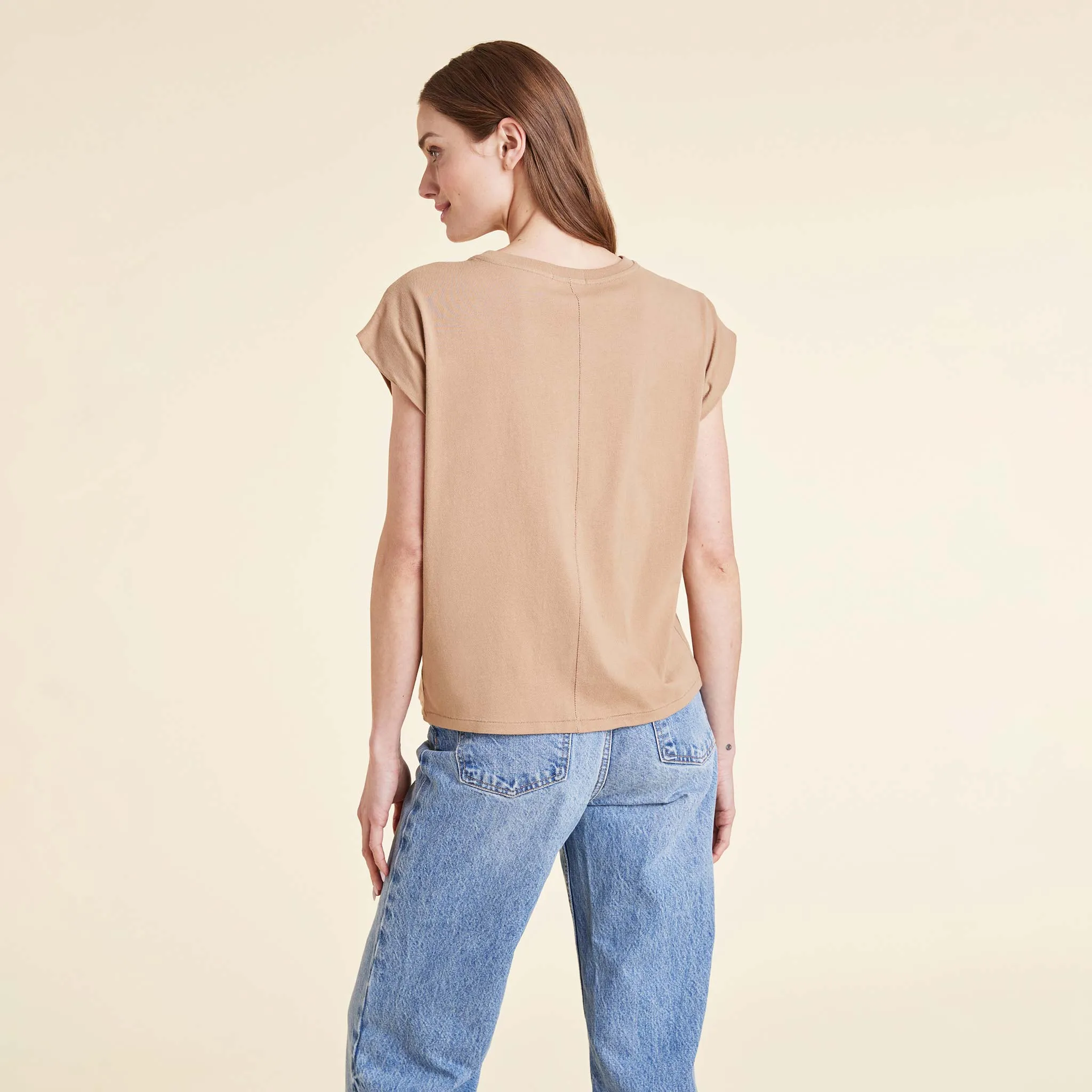 Soft Cotton Muscle Tee | Cinnamon sold by nuuds product image thumbnail 4