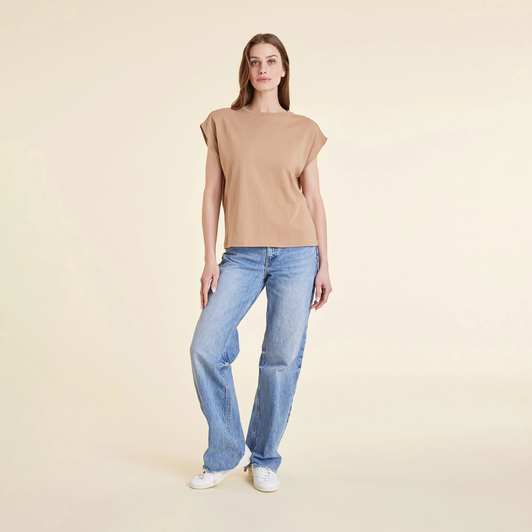 Soft Cotton Muscle Tee | Cinnamon sold by nuuds product image thumbnail 2