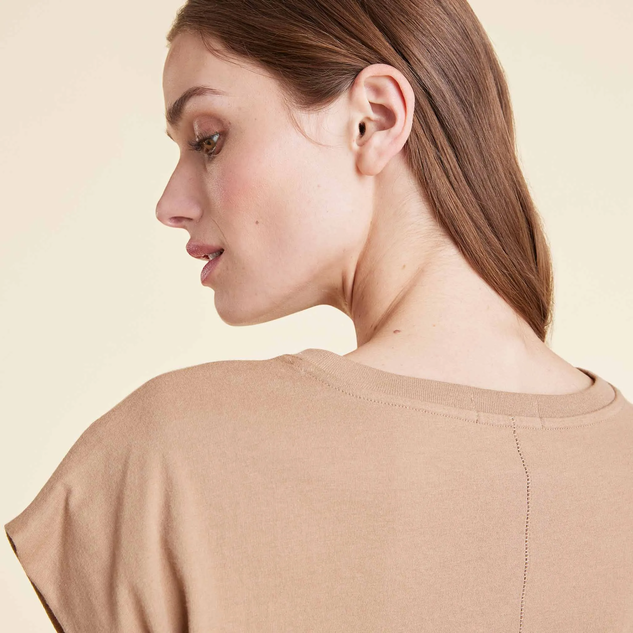 Soft Cotton Muscle Tee | Cinnamon sold by nuuds product image thumbnail 5