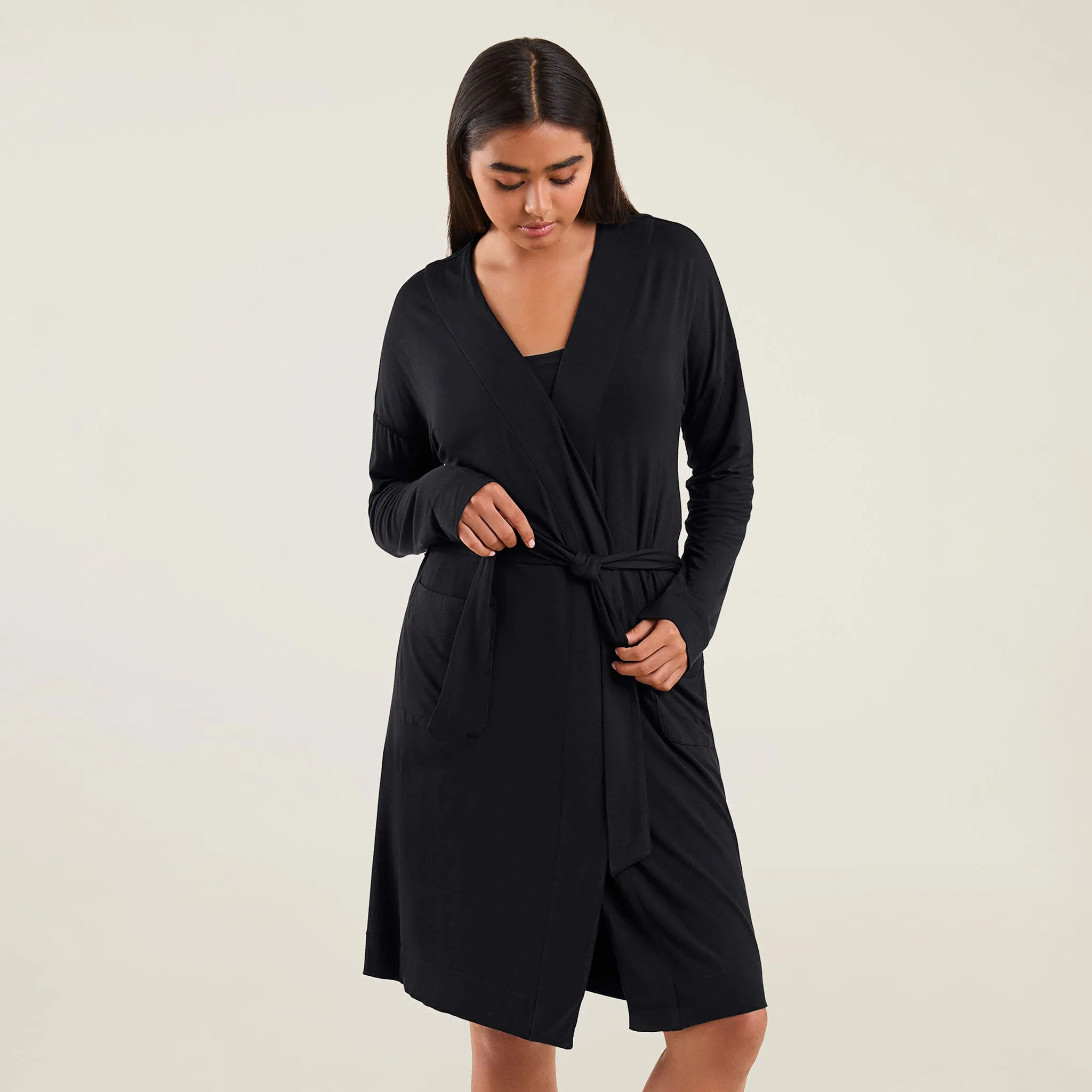 Lounge Robe | Black sold by nuuds