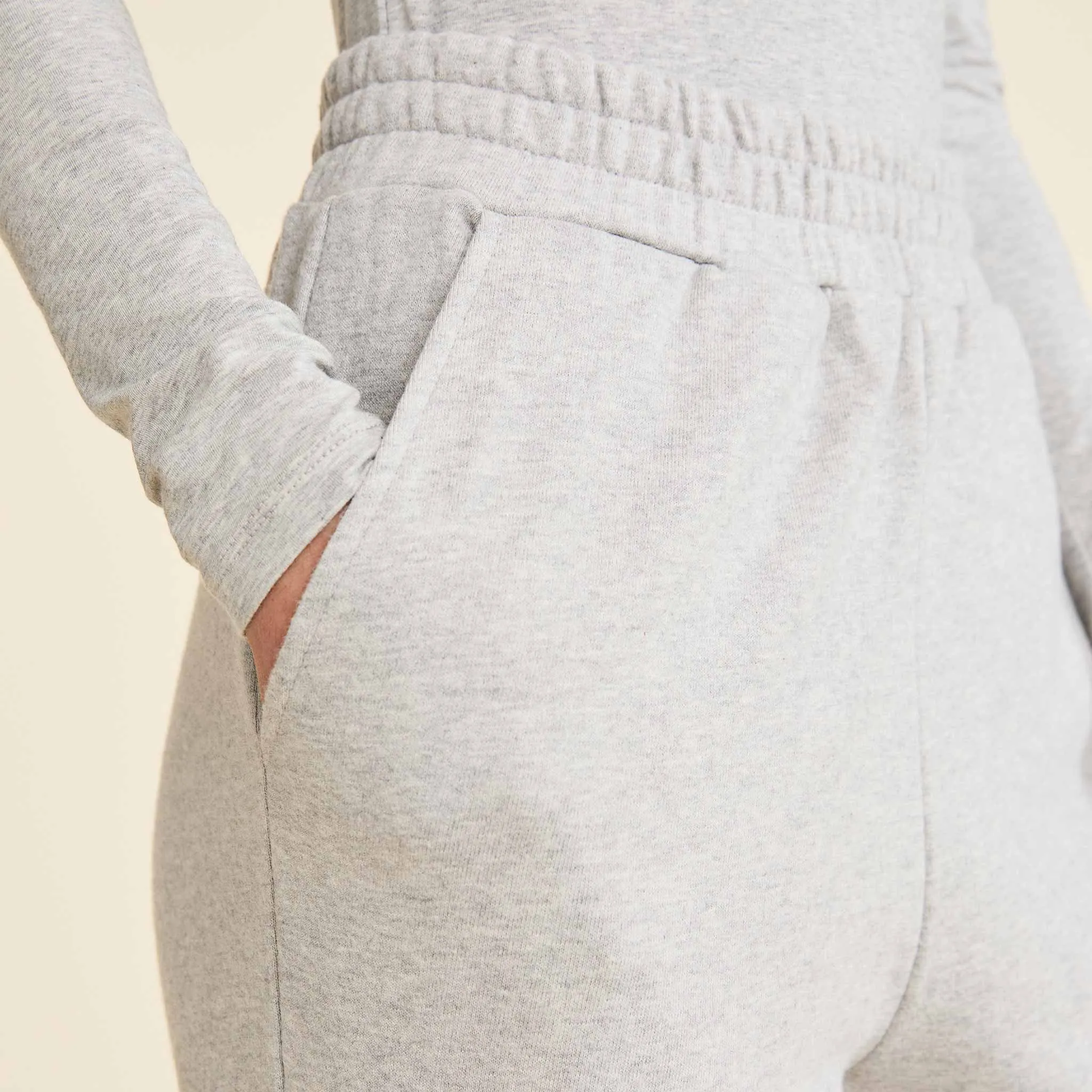 Wide Leg Sweatpant | Heather Grey sold by nuuds product image thumbnail 5
