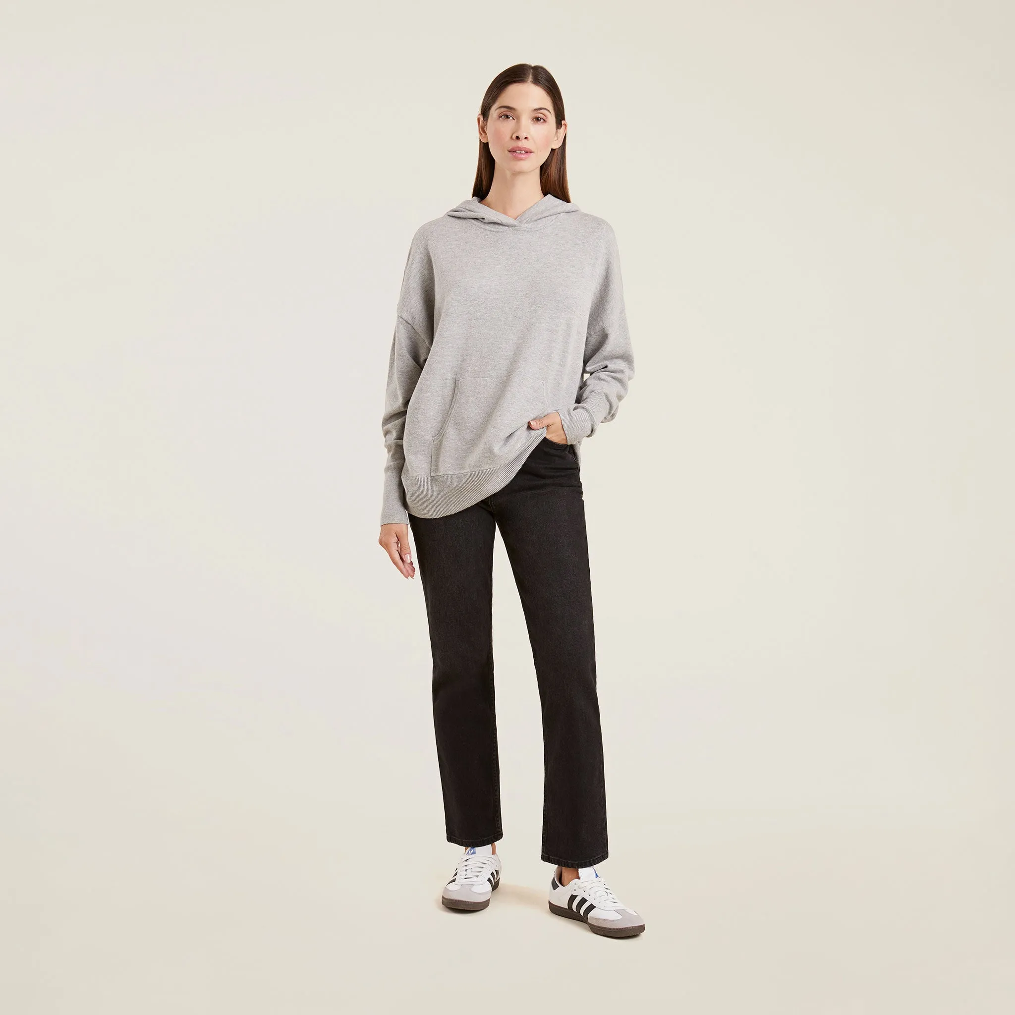 Luxe Knit Hoodie | Heather Grey sold by nuuds product image thumbnail 2