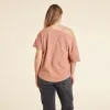 Vintage Cotton Off The Shoulder T-Shirt | Clay sold by nuuds