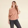 Vintage Cotton Off The Shoulder T-Shirt | Clay sold by nuuds