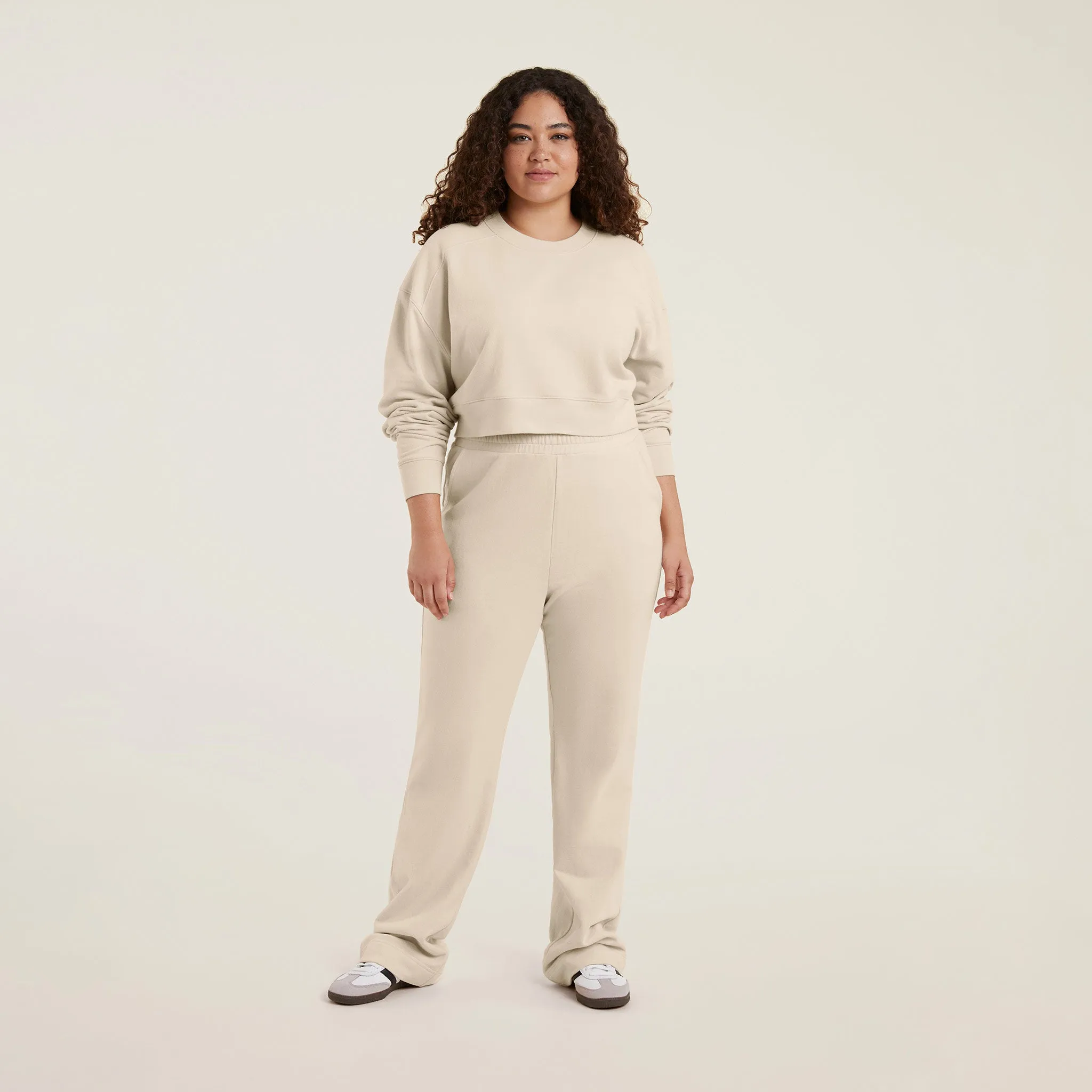 Wide Leg Sweatpant | Bone sold by nuuds product image thumbnail 2