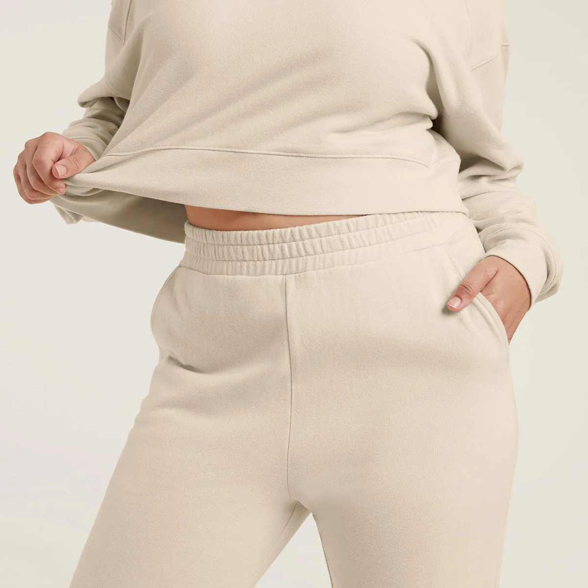 Wide Leg Sweatpant | Bone sold by nuuds product image thumbnail 5