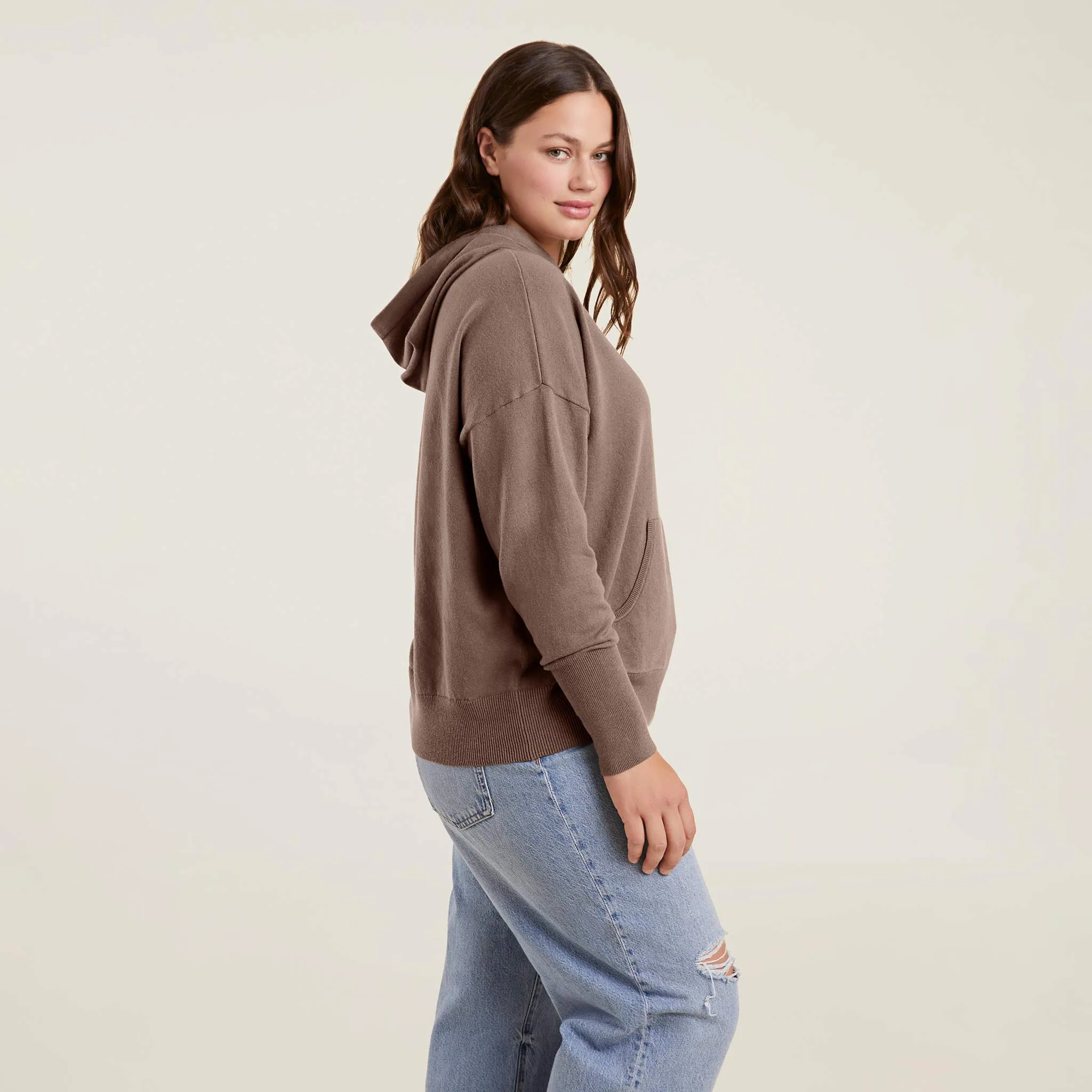 Luxe Knit Hoodie | Mocha sold by nuuds product image thumbnail 3