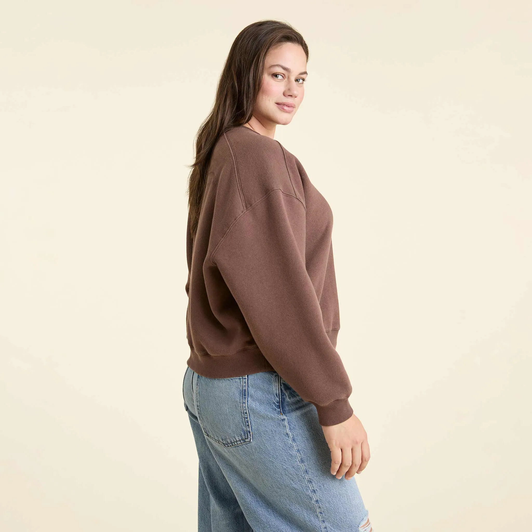 Classic Crewneck Sweatshirt | Coffee sold by nuuds product image thumbnail 3