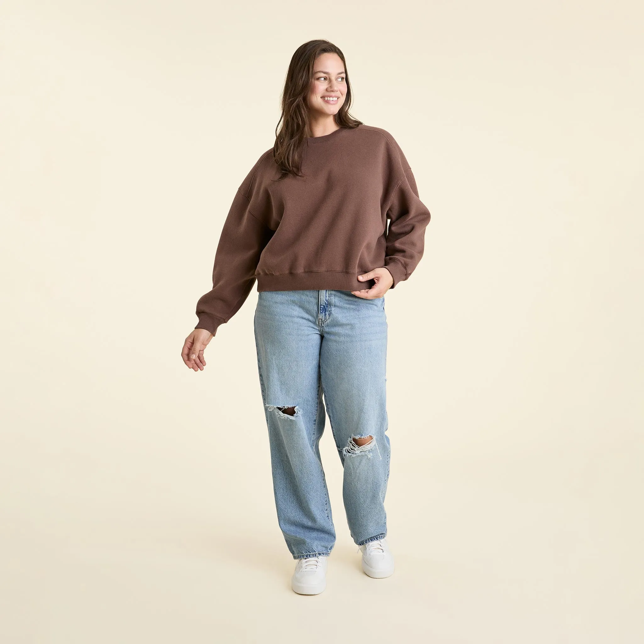 Classic Crewneck Sweatshirt | Coffee sold by nuuds product image thumbnail 2