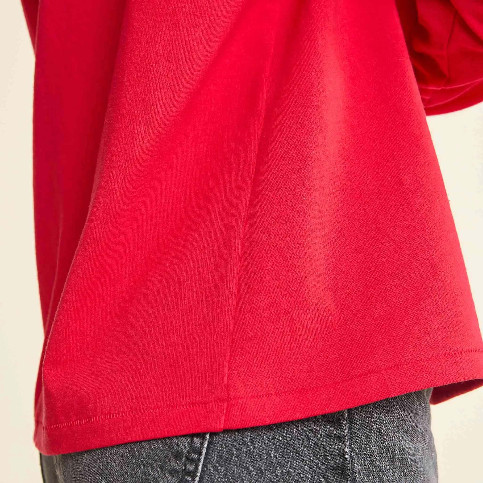 Vintage Cotton Long Sleeve Everyday T-Shirt | Cherry sold by nuuds product image thumbnail 5