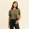 Vintage Cotton Cropped Tee sold by nuuds