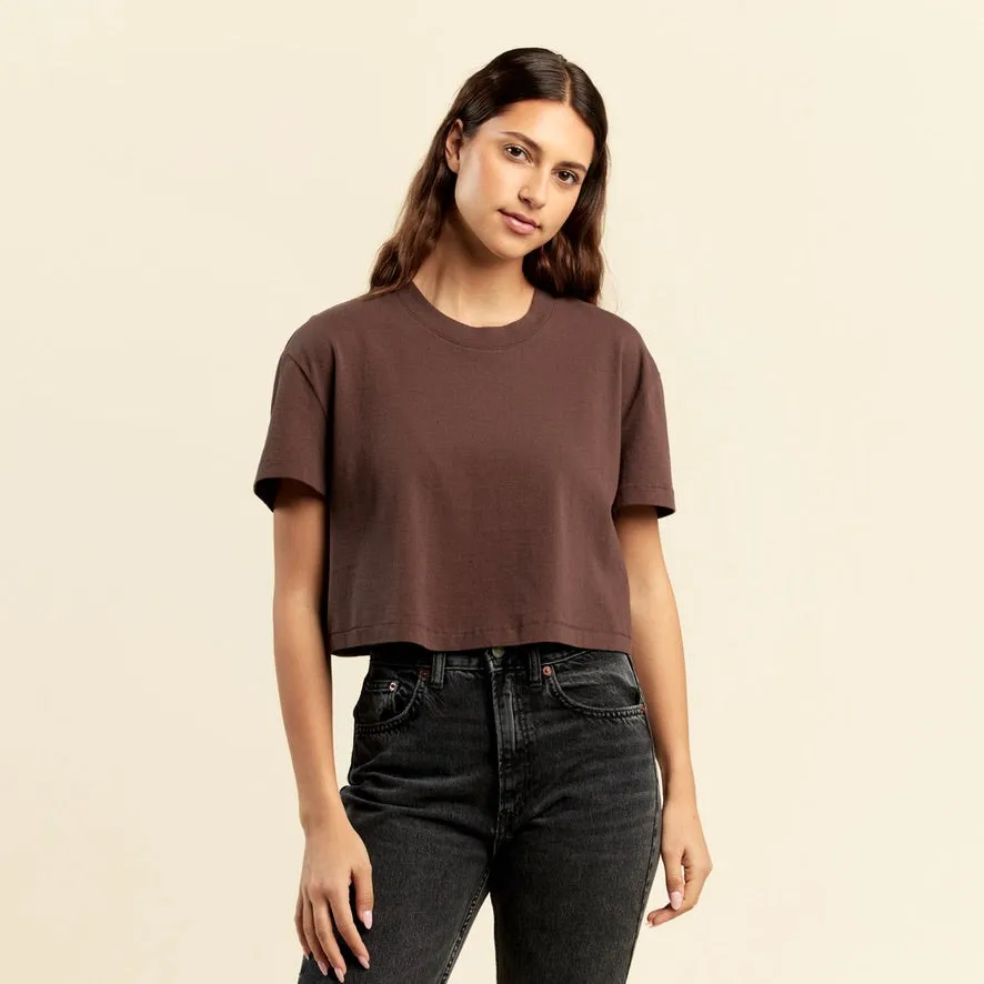 Vintage Cotton Cropped Tee sold by nuuds