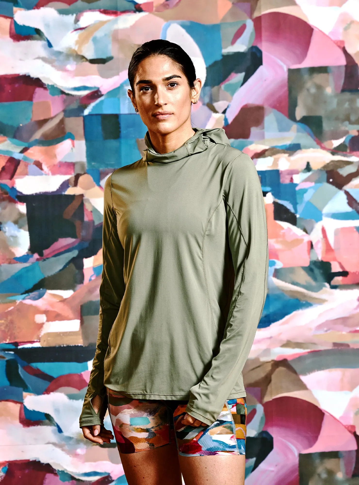 W's Sunchaser 50 Hooded Long Sleeve sold by Janji product image thumbnail 2