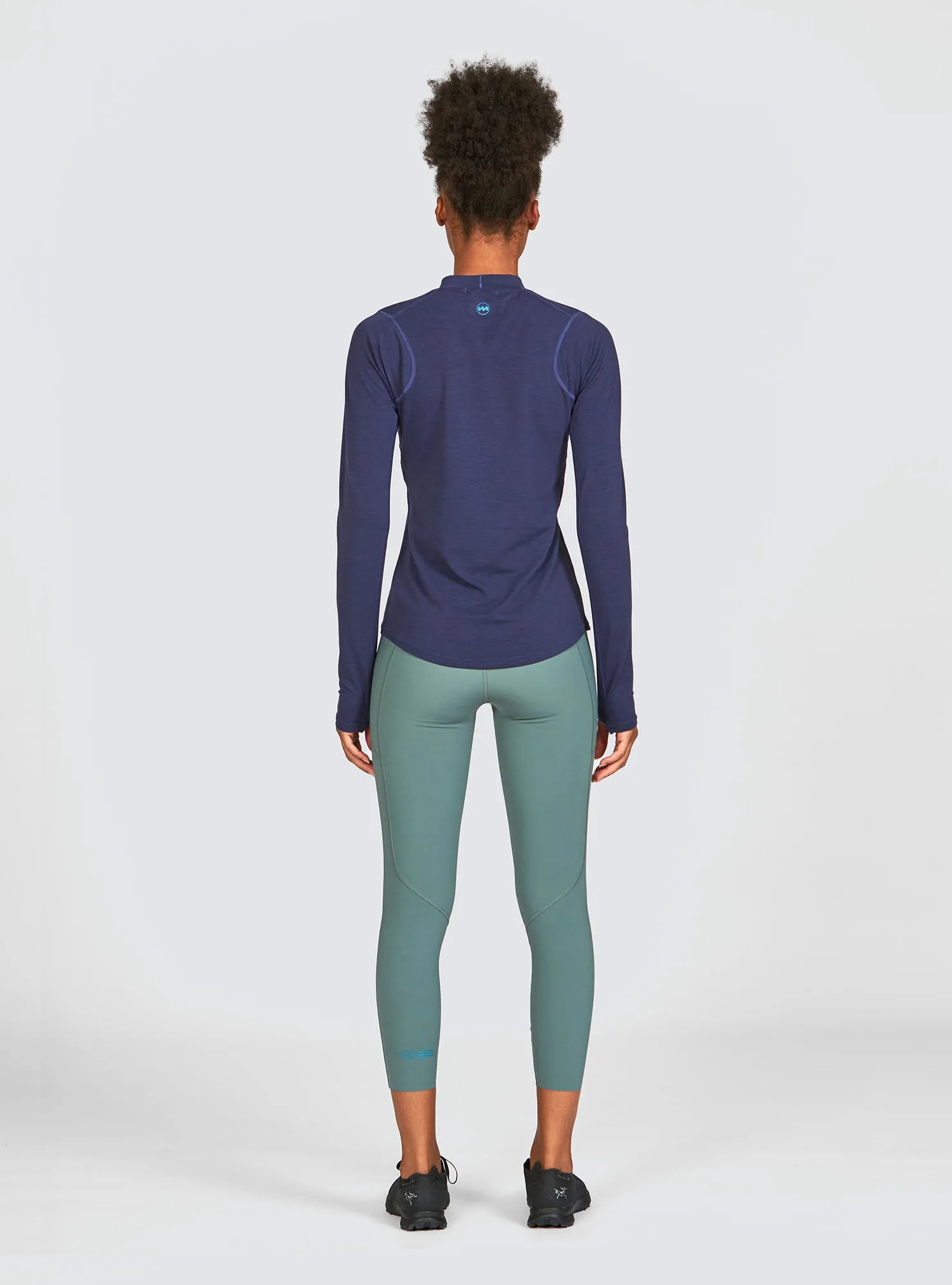 W's Swift Tech Mockneck LS in Astral sold by Janji product image thumbnail 2